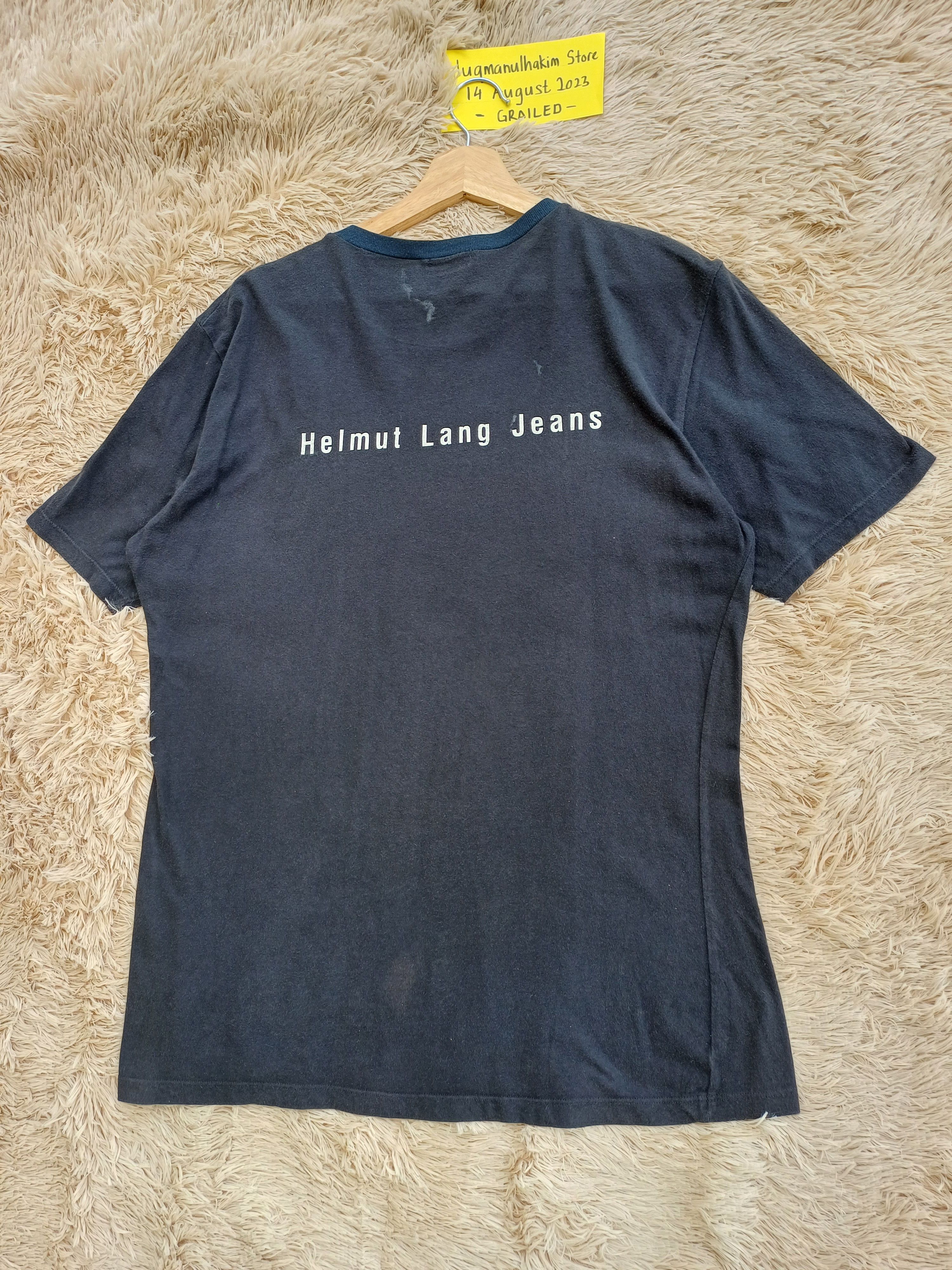 Helmut Lang Vintage SS1998 Helmut Lang Jeans Limited Ed Spellout Tshirt Size US M / EU 48-50 / 2 - 4 Thumbnail