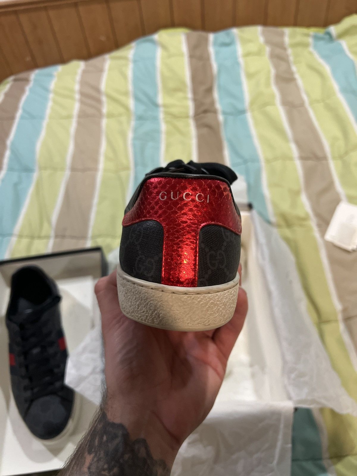Gucci Gucci Ace Sneakers Size US 11 / EU 44 - 6 Thumbnail