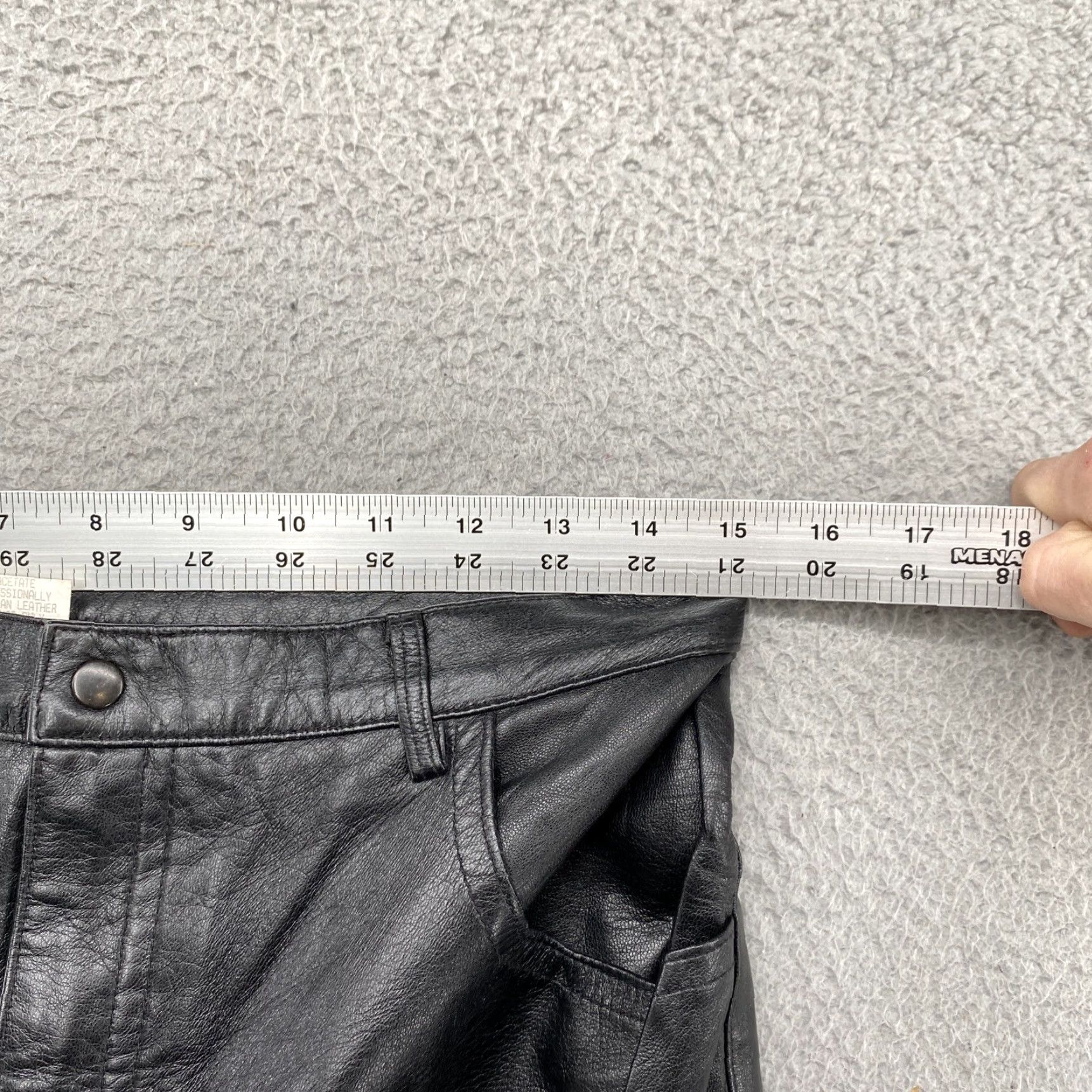 Vintage Vintage North American Frontier Black Leather Women’s Western Moto Biker Pants Size 11 Size ONE SIZE - 7 Thumbnail