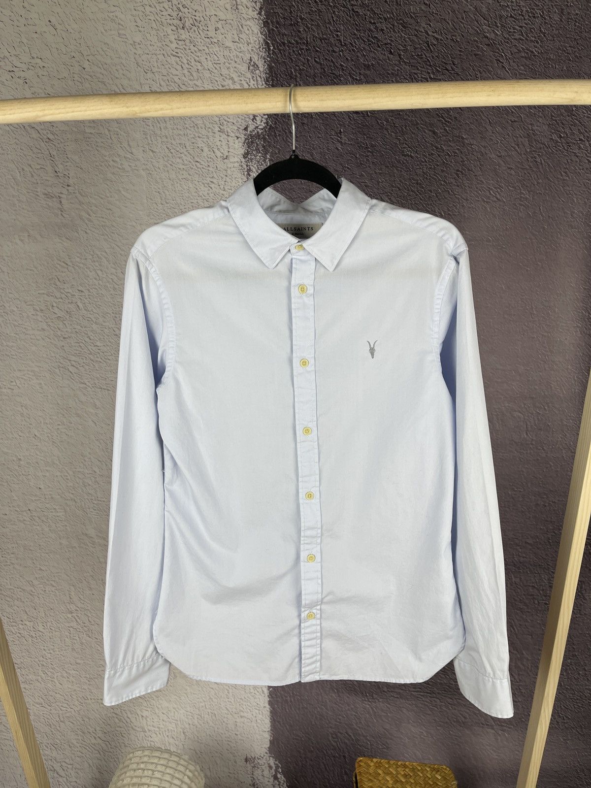 Allsaints Allsaints Riviera long sleeve blue basic classic shirt Size US XS / EU 42 / 0 - 1 Thumbnail
