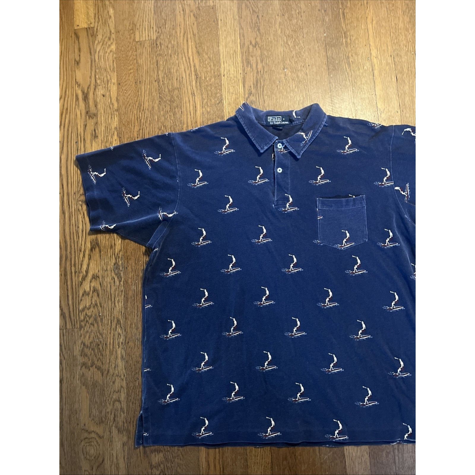 Polo Ralph Lauren Polo Ralph Lauren surf graphic Polo Collar Shirt XXL Vintage Size US XXL / EU 58 / 5 - 3 Thumbnail