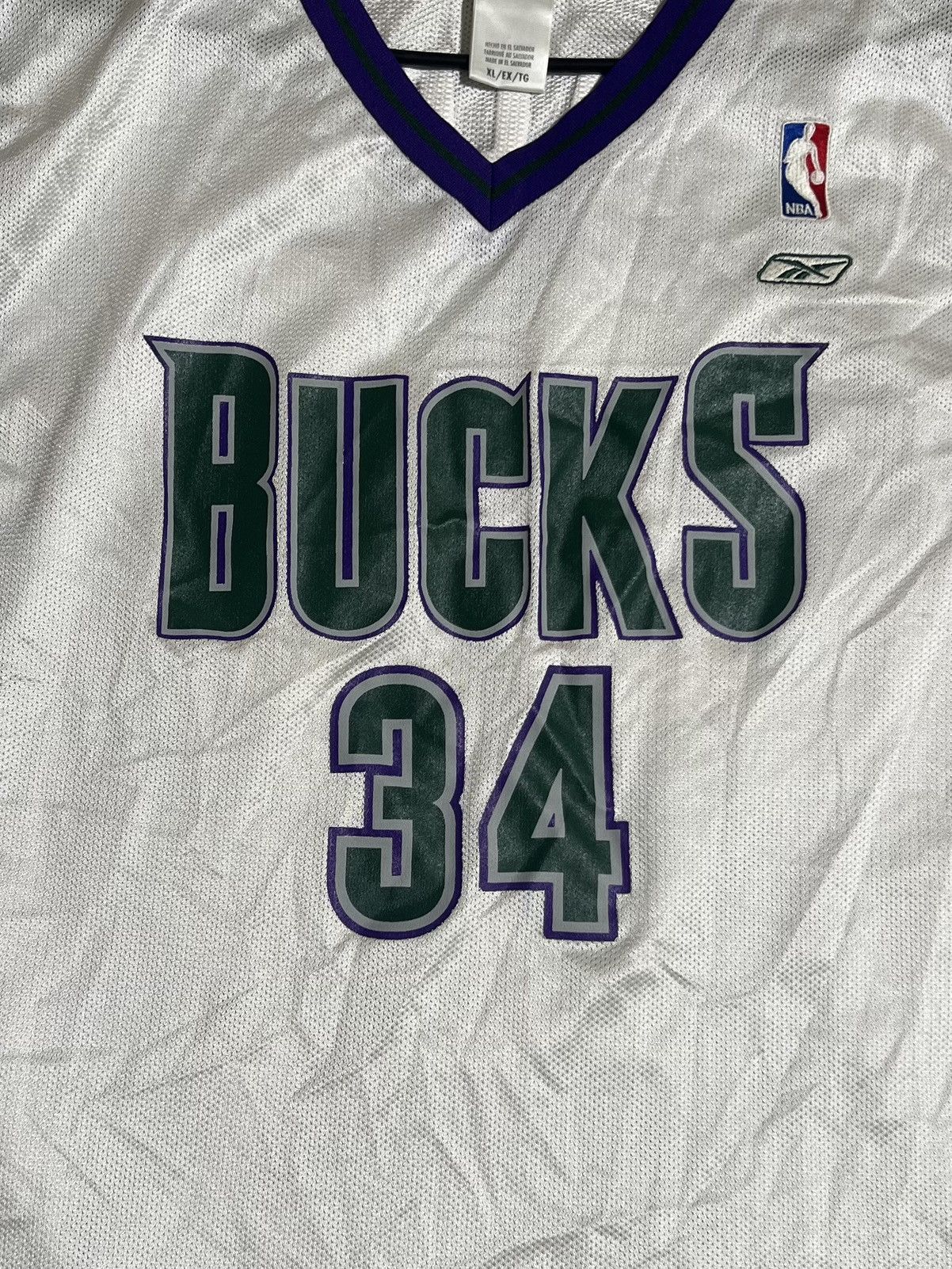 Reebok Vintage Milwaukee Bucks Jersey Size US XL / EU 56 / 4 - 2 Thumbnail