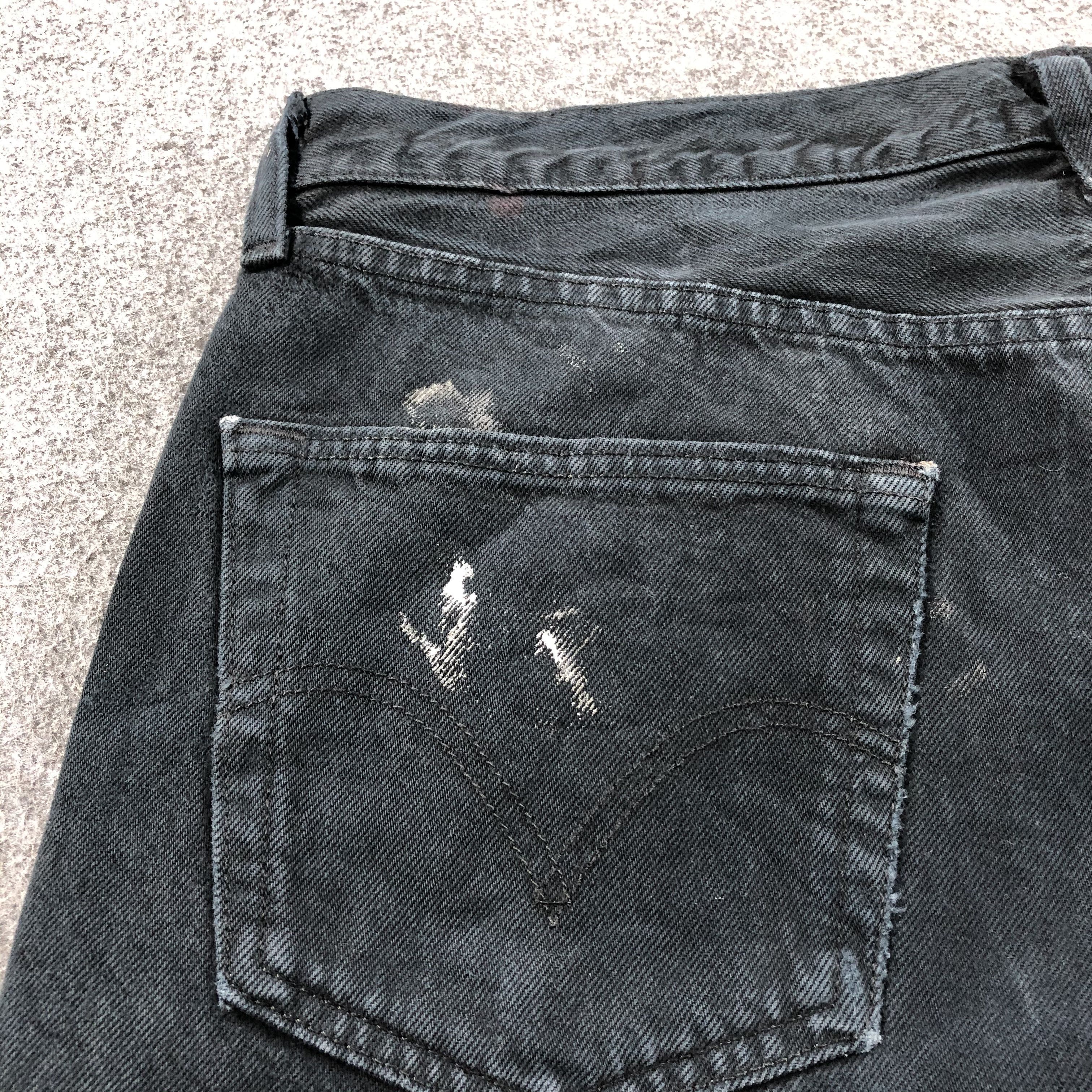 Levi's Vintage Black Levis 501 Jeans-JM1514 Size US 36 / EU 52 - 7 Thumbnail