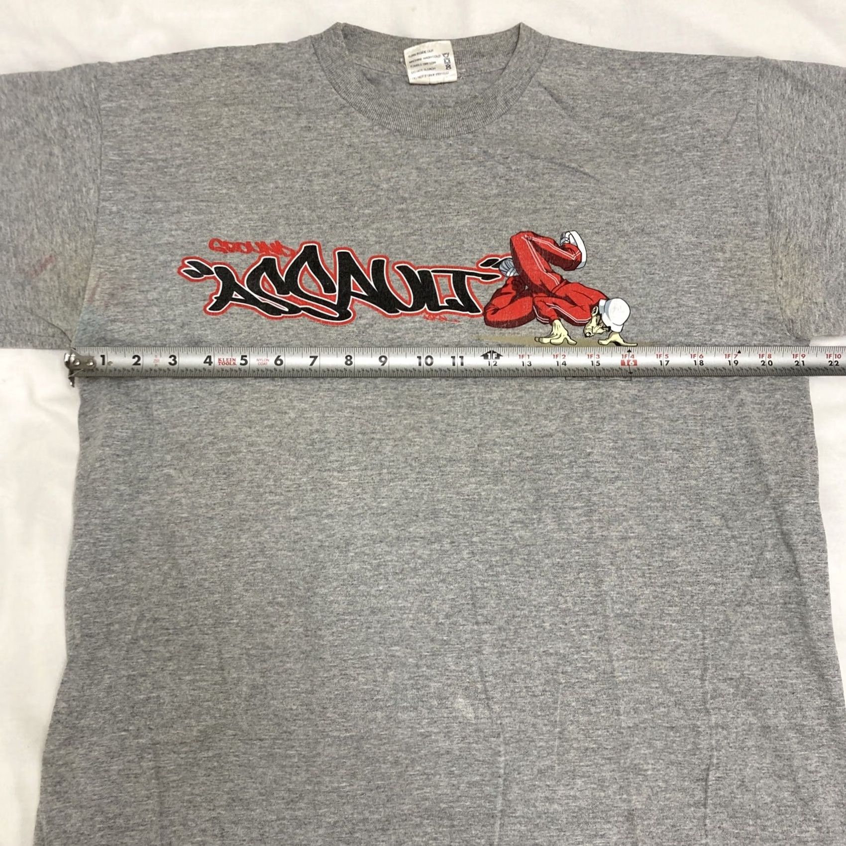 Vintage VINTAGE Cronies T-Shirt Gray 90s BBOY Urban Warfare Short Sleeve L Mens Mens? Size US 33 - 6 Thumbnail