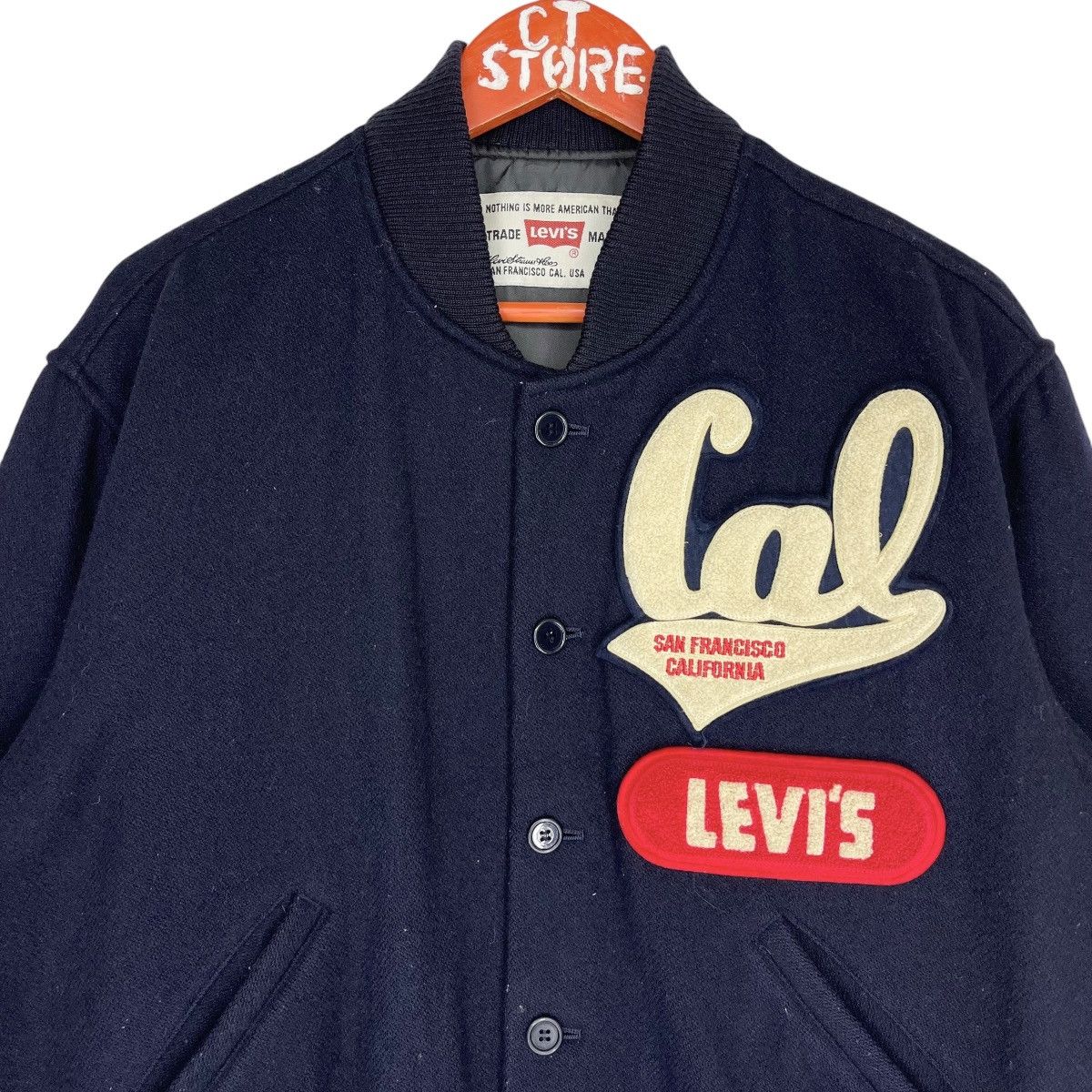 Levi's × Vintage 90s Levis Wool Varsity Jacket Size US M / EU 48-50 / 2 - 4 Thumbnail