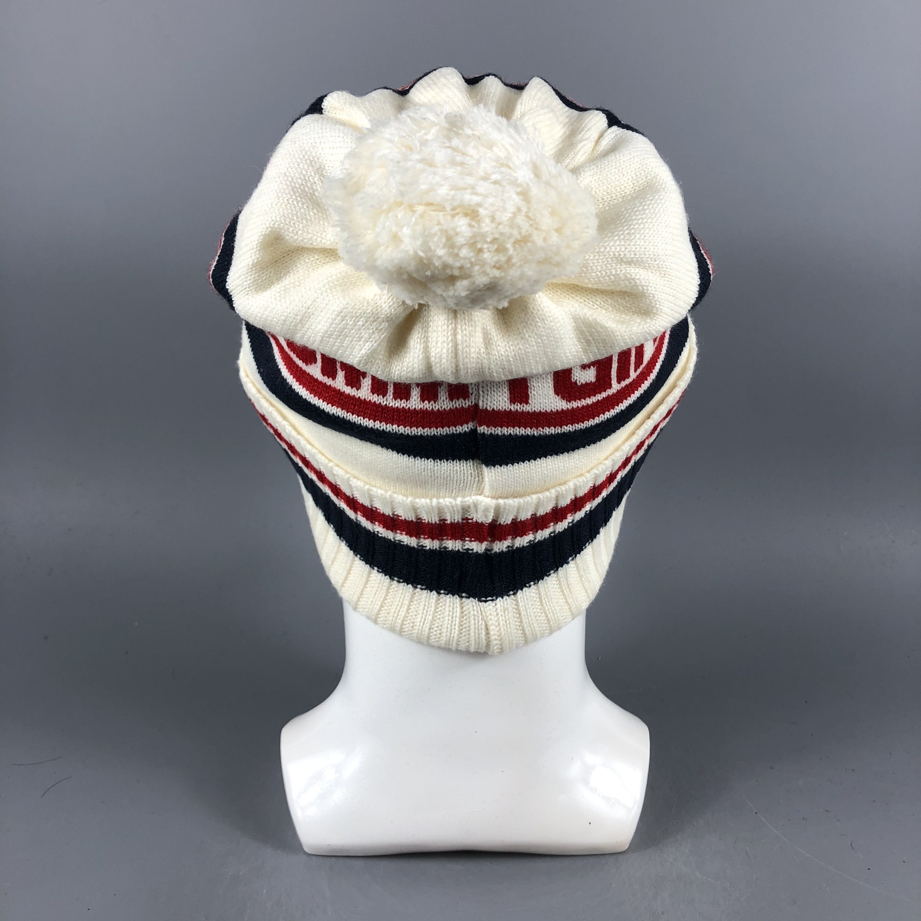 Vintage Womens Tommy Girl PomPom Beanie Snow Hat Snow Cap -D1184 Size ONE SIZE - 3 Thumbnail