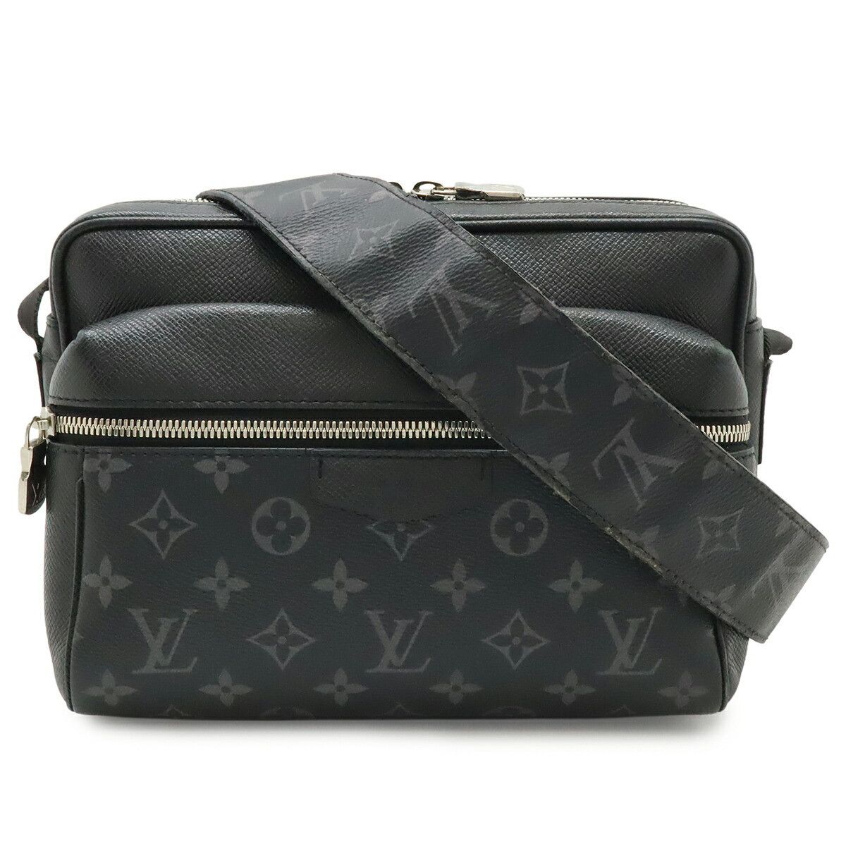 Louis Vuitton Louis Vuitton Louis Vuitton Outdoor Messenger PM Monogram Eclipse Taiga Shoulder Bag Textile Crossbody Bag M30233 DUTY FREE for USA Size ONE SIZE - 1 Thumbnail