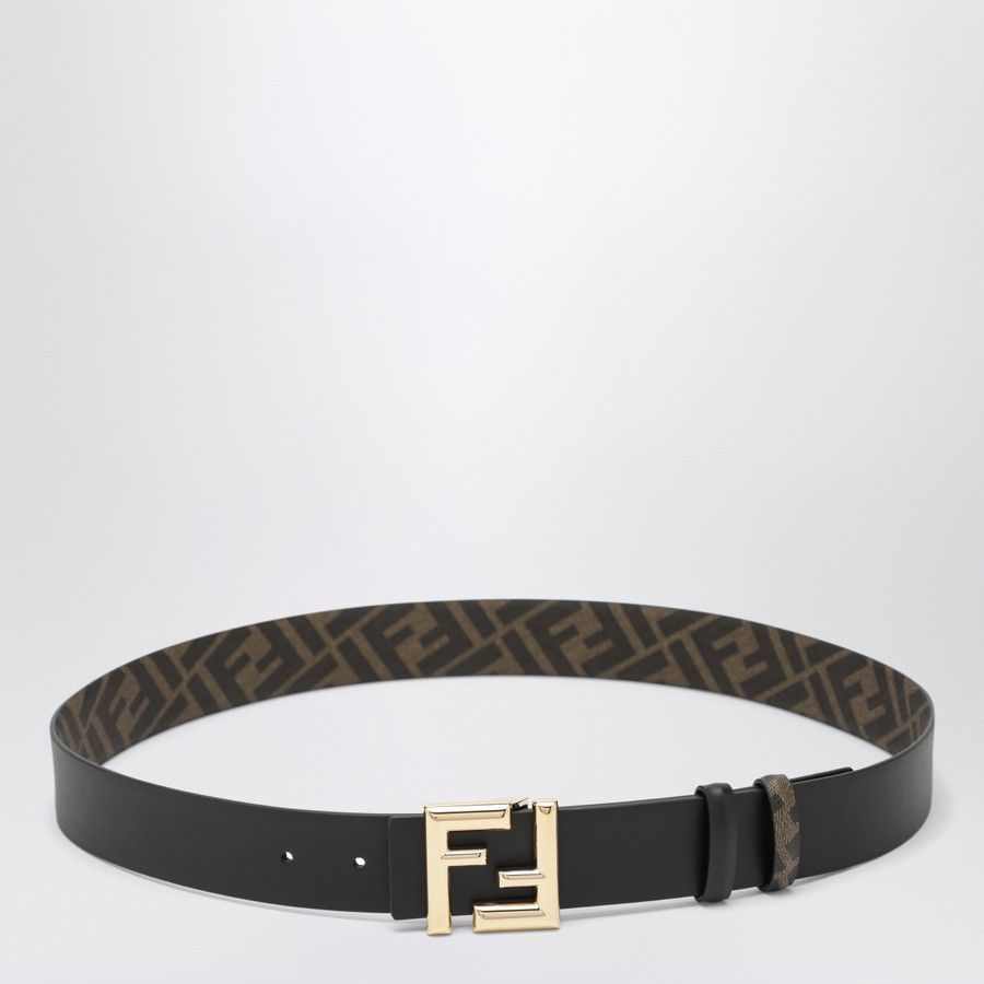 o1d2blof0226 Size: 95 Cm / FF Rounded Belt in Black/Brown