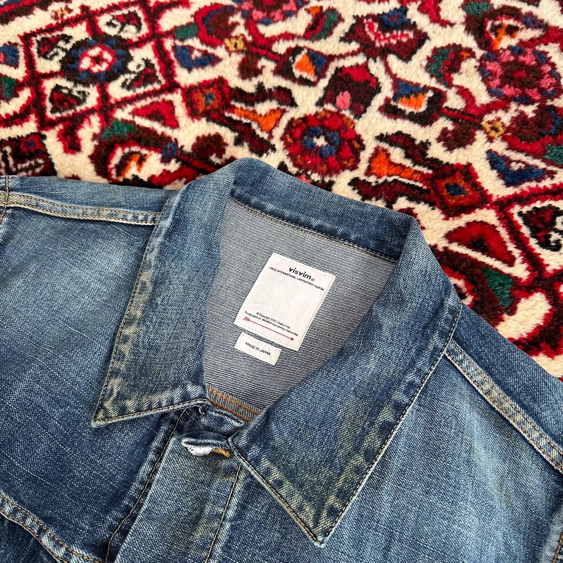 Visvim Visvim 19aw 1000dry Oil Stain Denim Jacket Size 4 Size US XL / EU 56 / 4 - 6 Thumbnail