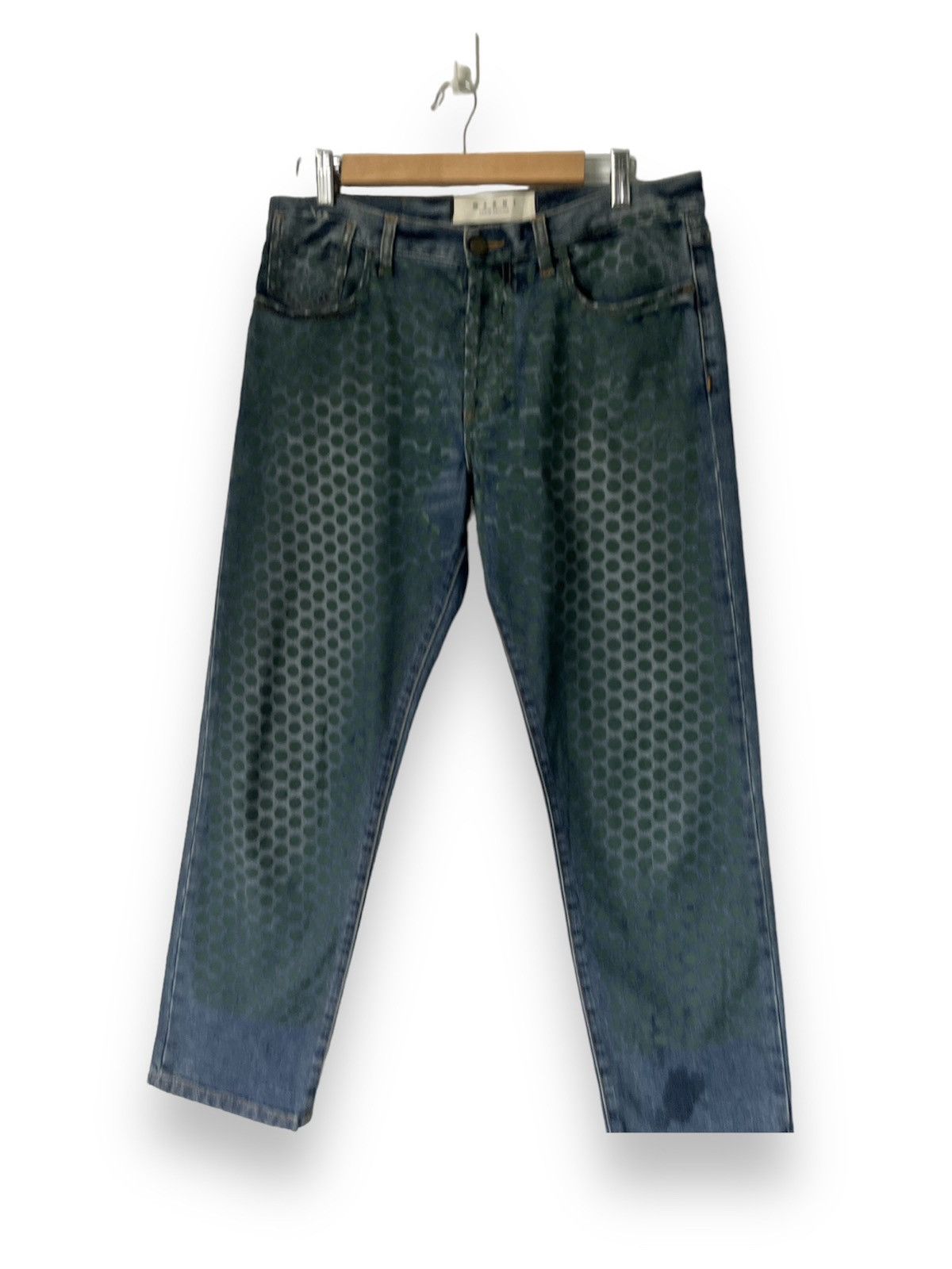 Designer × Marni Marni Denime Edition Green Polka Dot Size US 32 / EU 48 - 3 Thumbnail
