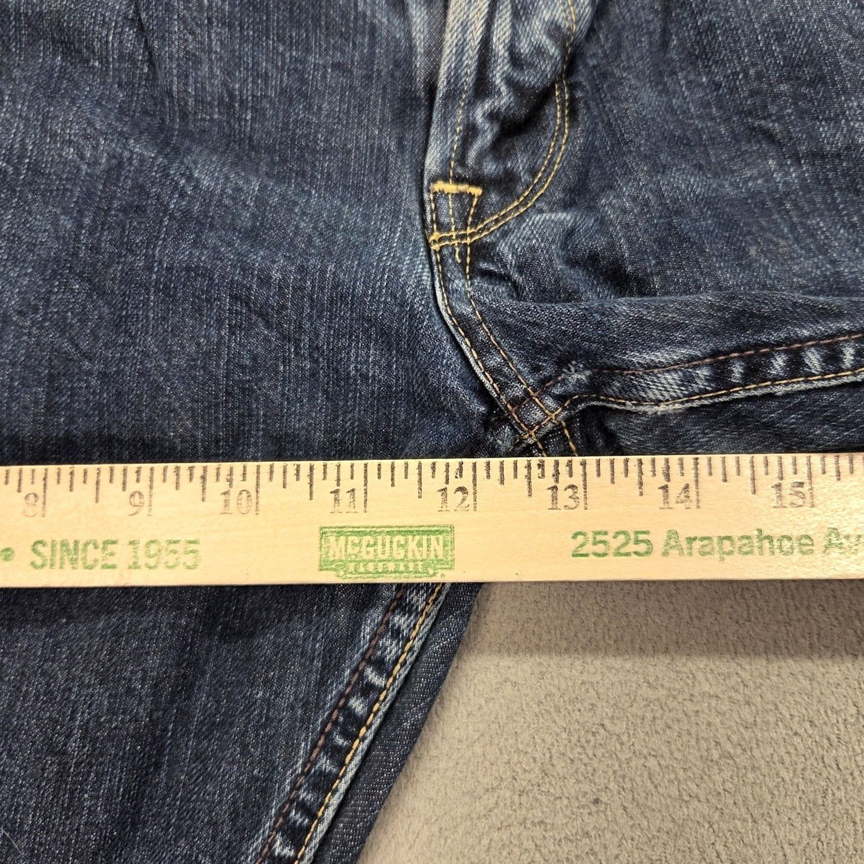 Lee Vintage Lee Jeans Mens Selvedge 101+ Blue Raw Denim Straight Leg Fits 34x30 Size US 34 / EU 50 - 7 Thumbnail
