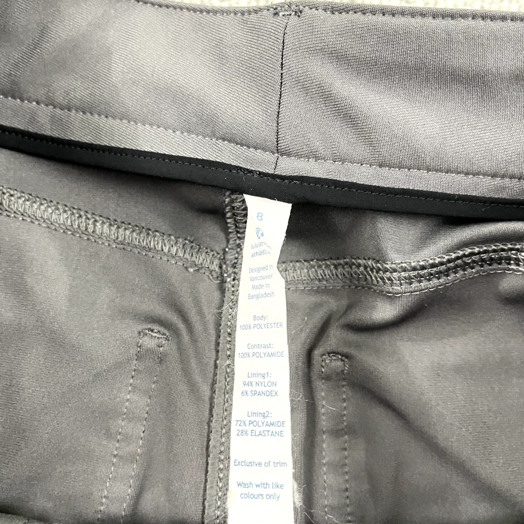 Lululemon LULULEMON Pants Womens Size 8 Slim Gray Bust a Move Moto Travel Workout Commuter Pants Size 30" / US 8 / IT 44 - 4 Thumbnail