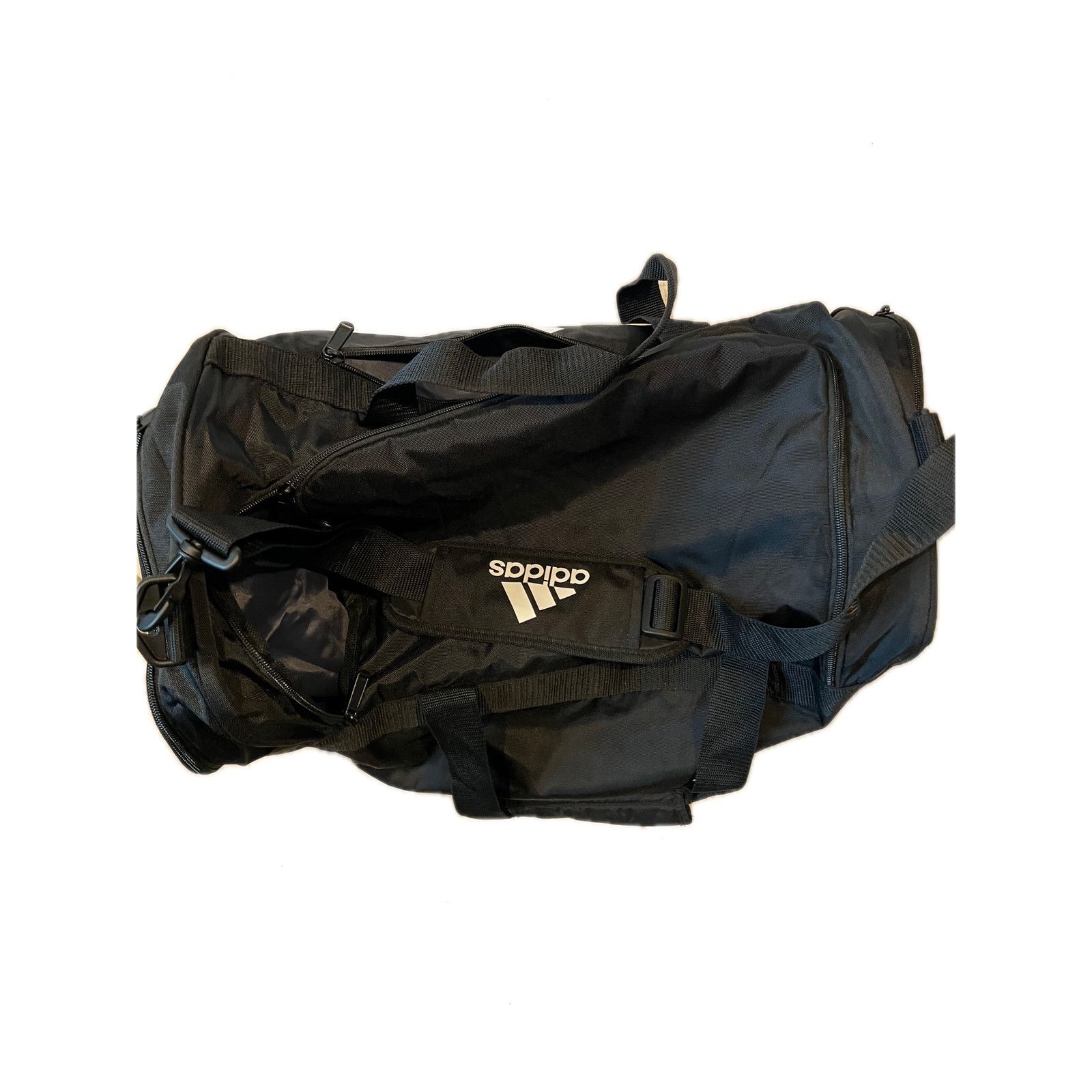 Adidas Adidas Defender Medium 20"x12"x10" Black Duffel Gym Bag Size ONE SIZE - 5 Thumbnail