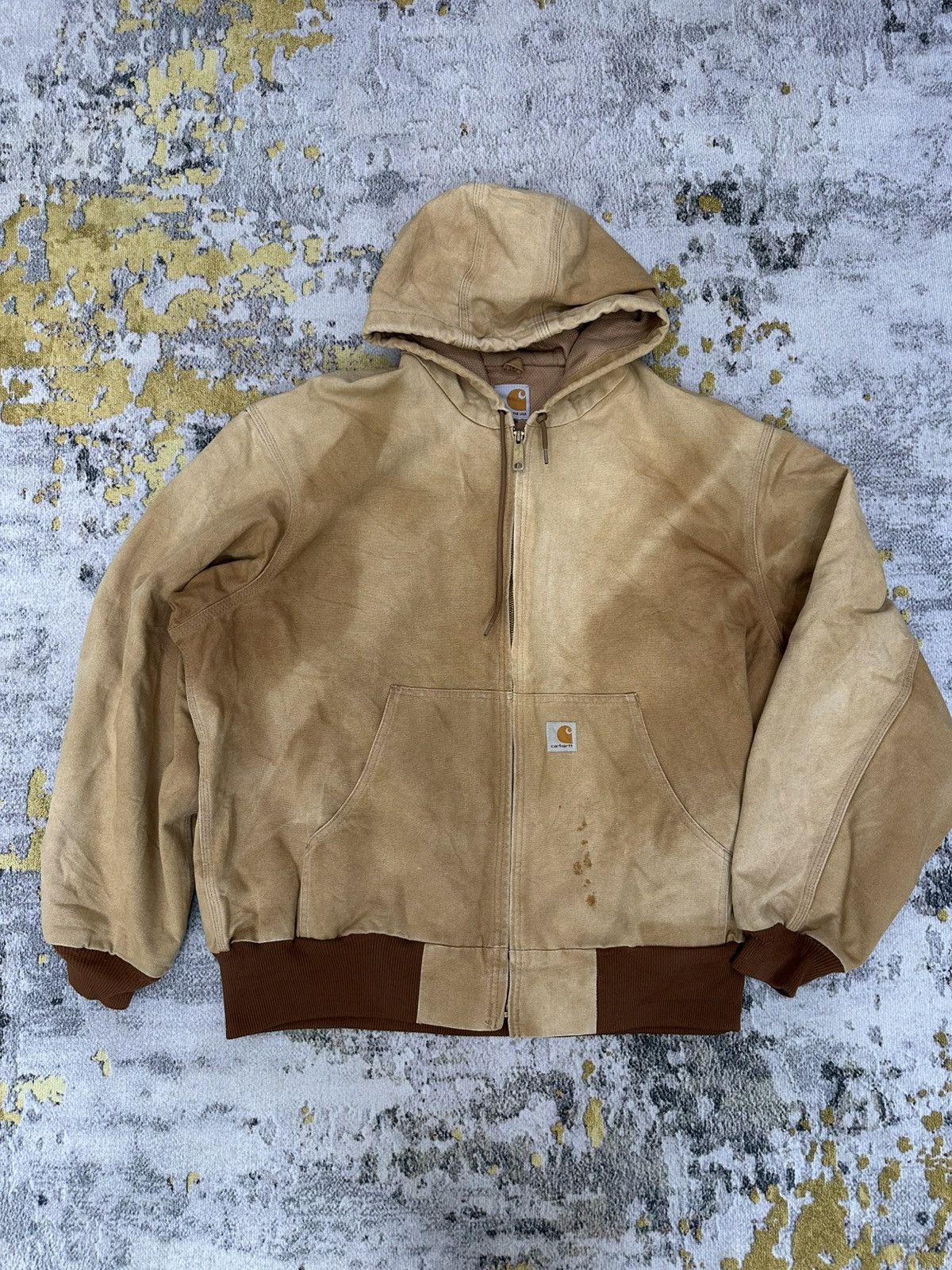 Carhartt Vintage Carhartt Hoodies Thick Jacket/ Made in USA Size US XL / EU 56 / 4 - 1 Thumbnail