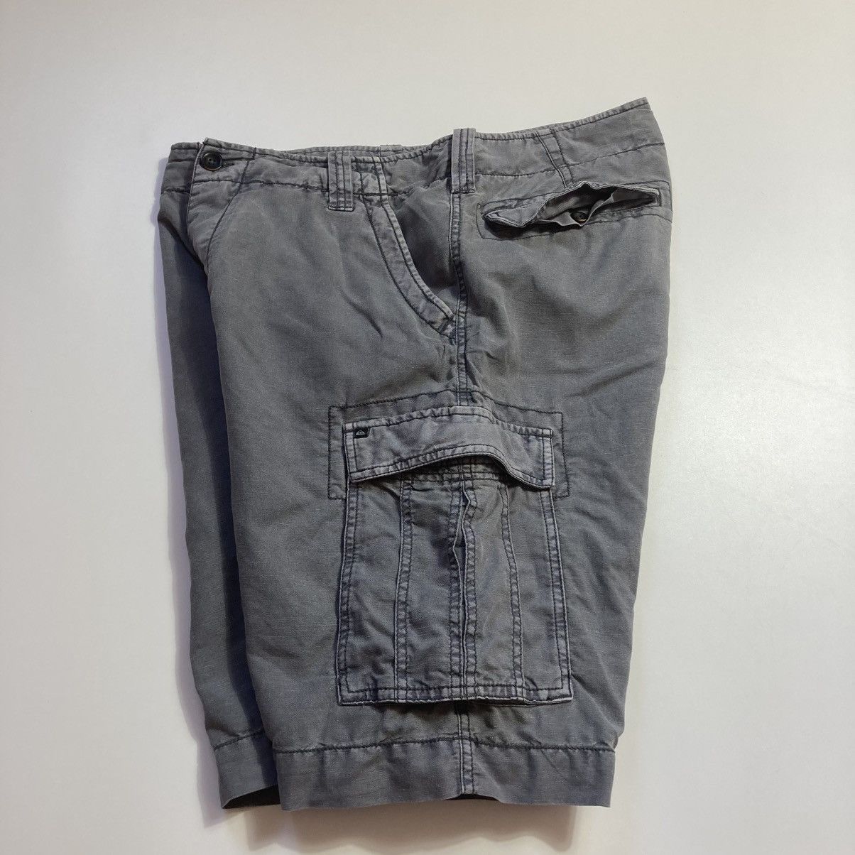 Quiksilver vintage quiksilver surfboards cargo linen cotton shorts Size US 34 / EU 50 - 3 Thumbnail