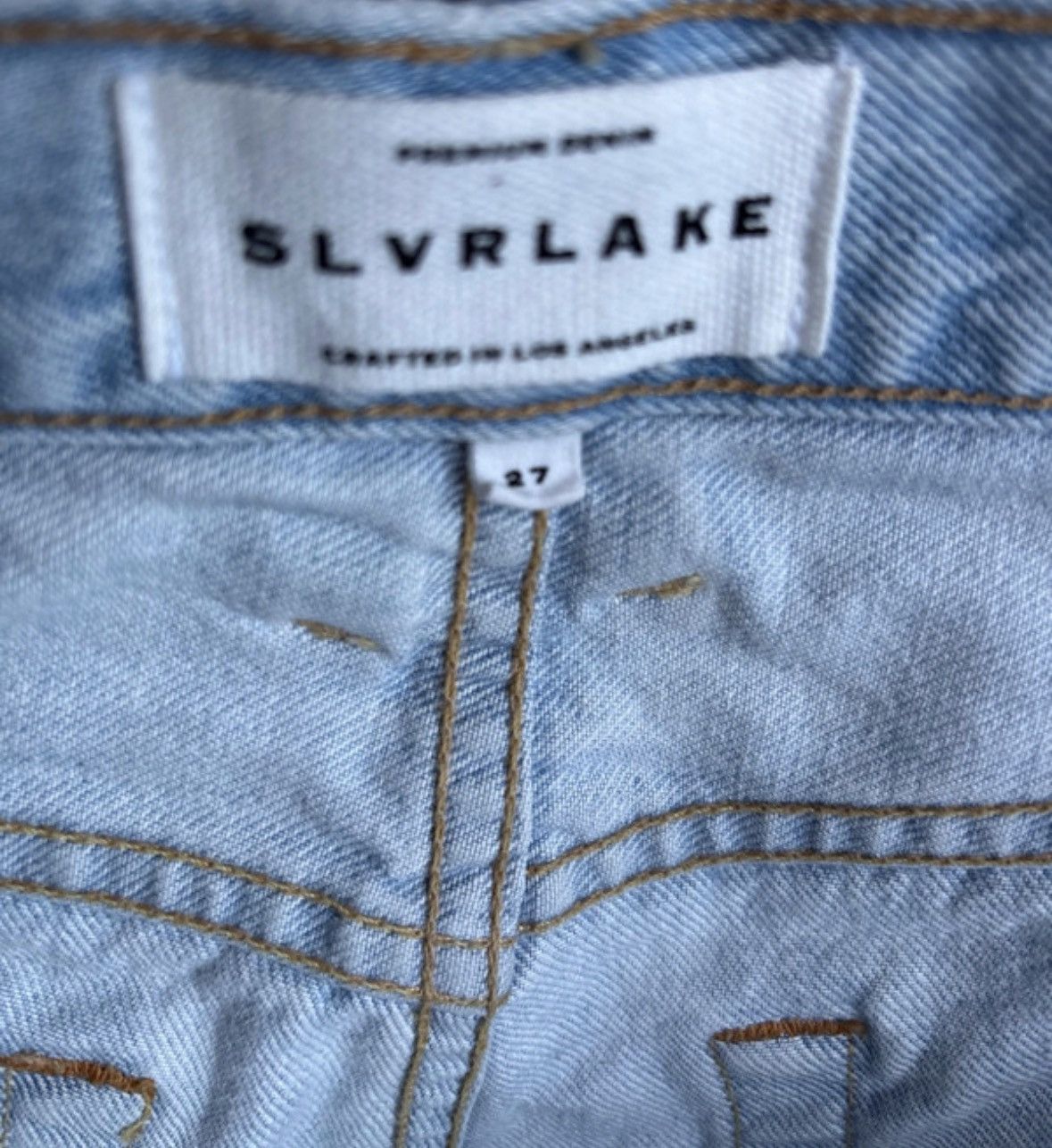 SLVRLAKE SLVRLAKE Ella High-Rise Relaxed Curve Jeans W27 Size 27" / US 4 / IT 40 - 10 Thumbnail