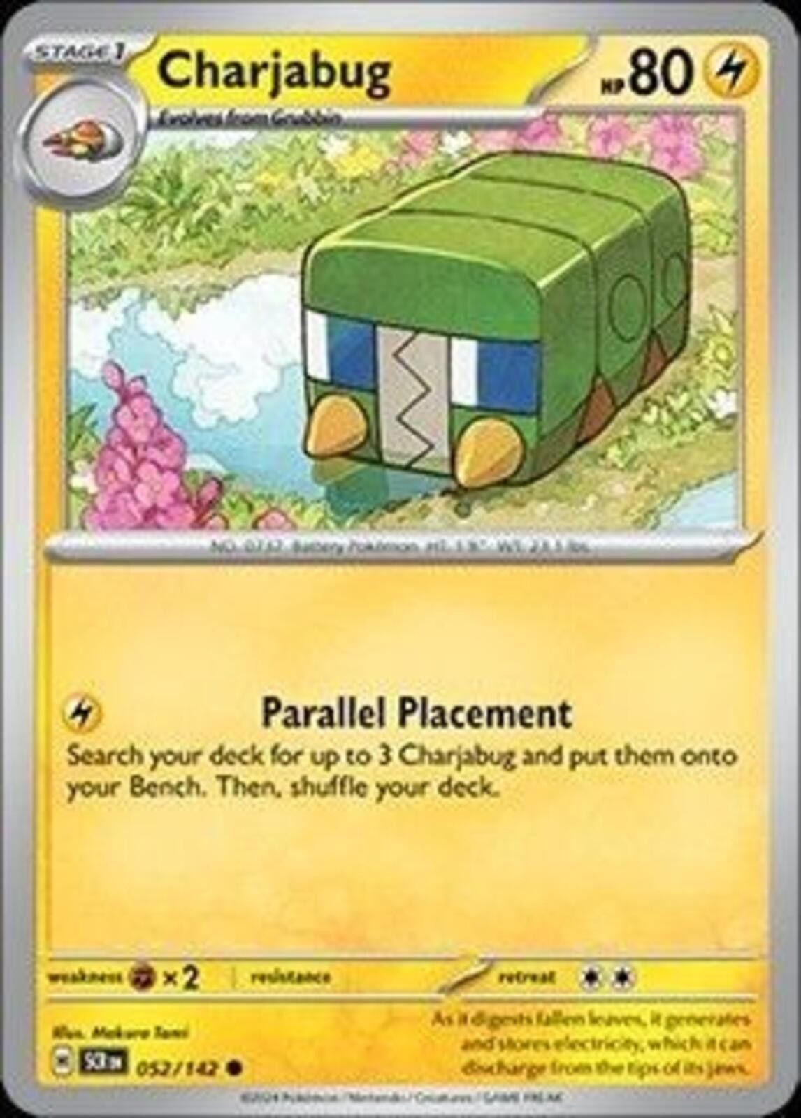 Pokemon Charjabug #052/142 Size ONE SIZE - 1 Thumbnail