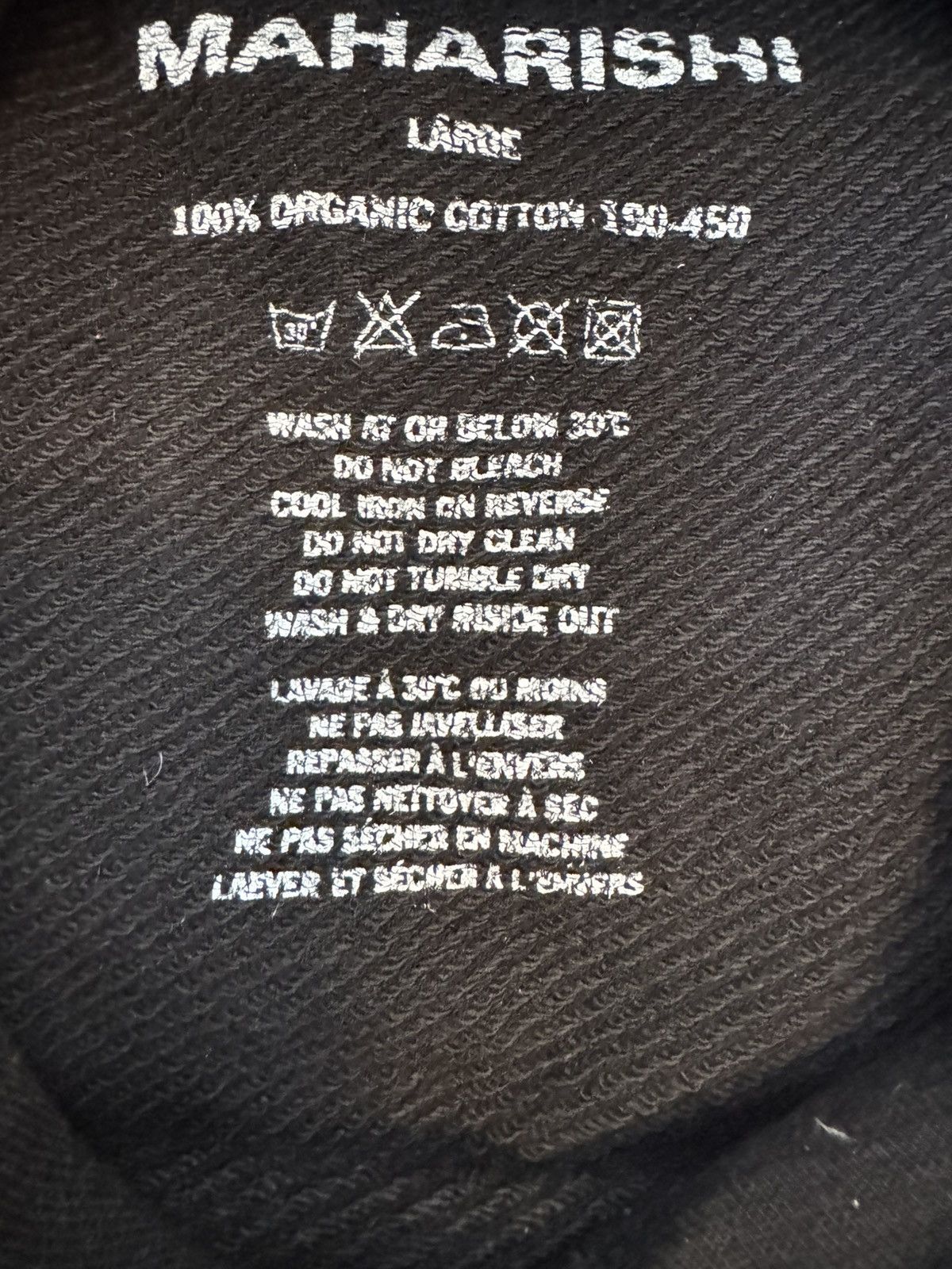 Maharishi MAHARISHI DRAGON EMBROIDERED HOODED SWEAT GOLDEN BLACK Size US L / EU 52-54 / 3 - 5 Thumbnail