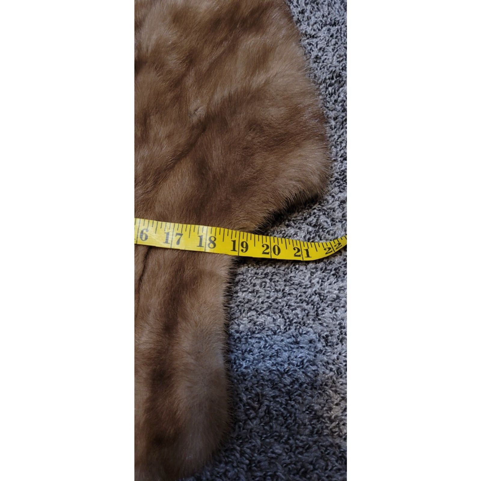 Vintage Unbranded Shawl Cape Fur Tippet Natural Mink Fur Beige M/L Women All Seasons Fall Spring Winter Summer Party/Cocktail Shawl Collar Size M / US 6-8 / IT 42-44 - 3 Thumbnail