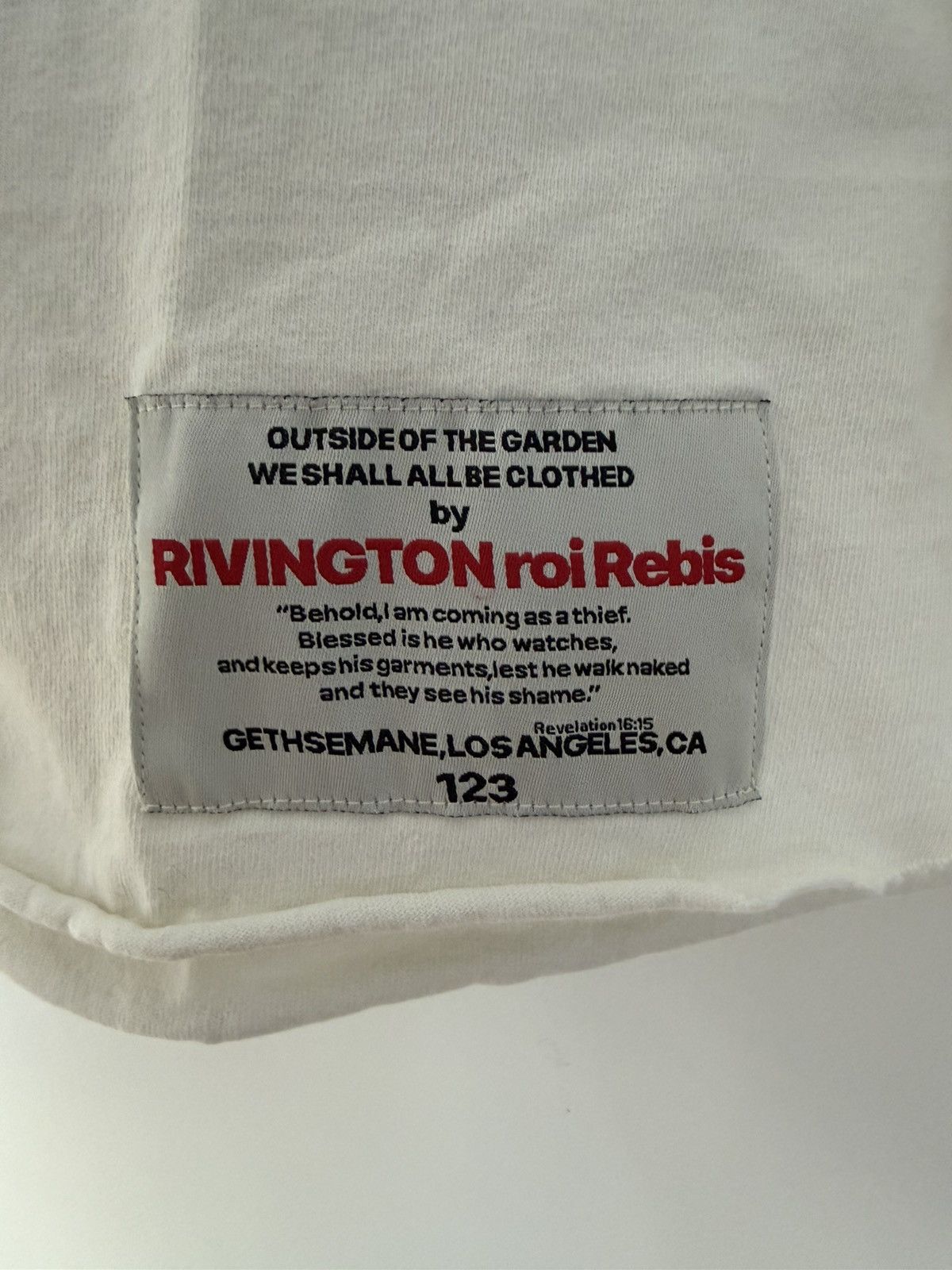Other RRR-123 “BABY JESUS” CAUTION CUTOFF TEE Size US XL / EU 56 / 4 - 2 Thumbnail