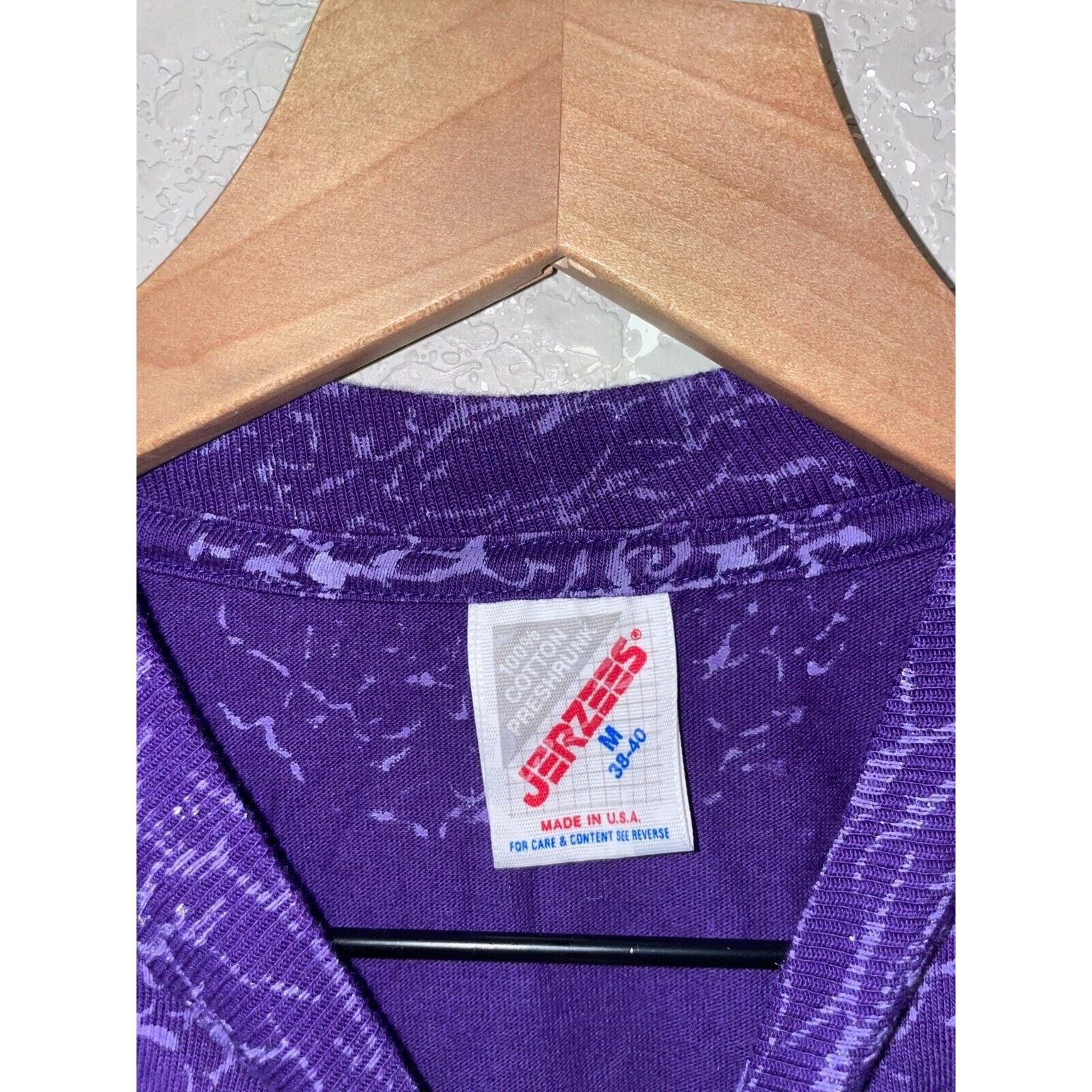 Jerzees Vintage Las Vegas Shirt Hummingbird Purple Tee 90s VTG M Size US M / EU 48-50 / 2 - 8 Thumbnail