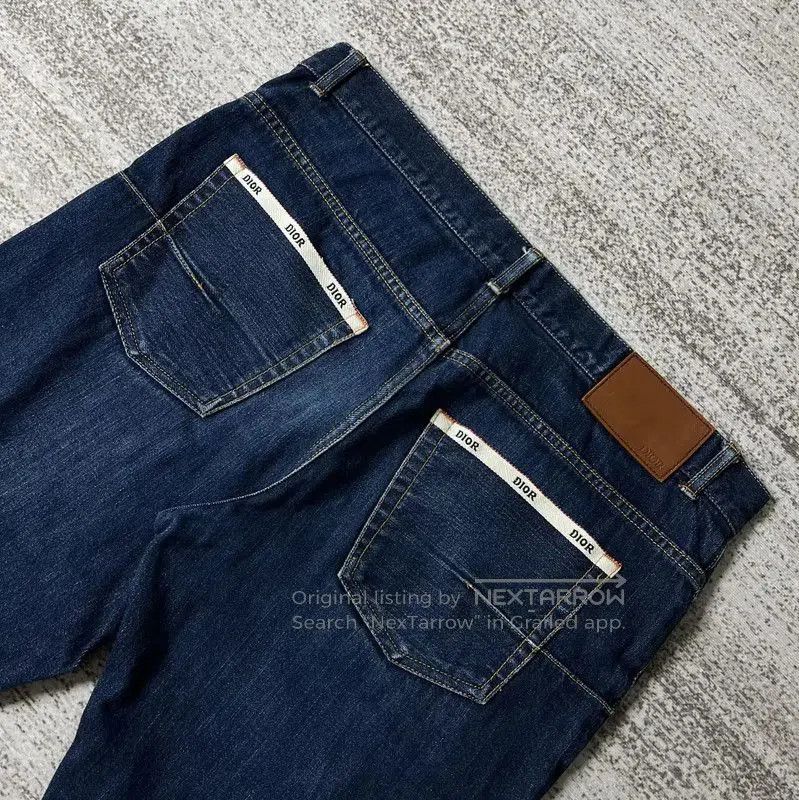 Dior Dior XL Blue Cotton Embroidered Casual Pants . Size US 40 / EU 56 - 5 Thumbnail
