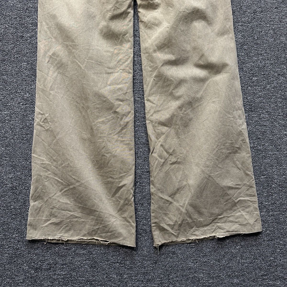 Japanese Brand Kenvelo Girl Wide Flare Olive Cargo Pants Size 26" / US 2 / IT 38 - 9 Thumbnail