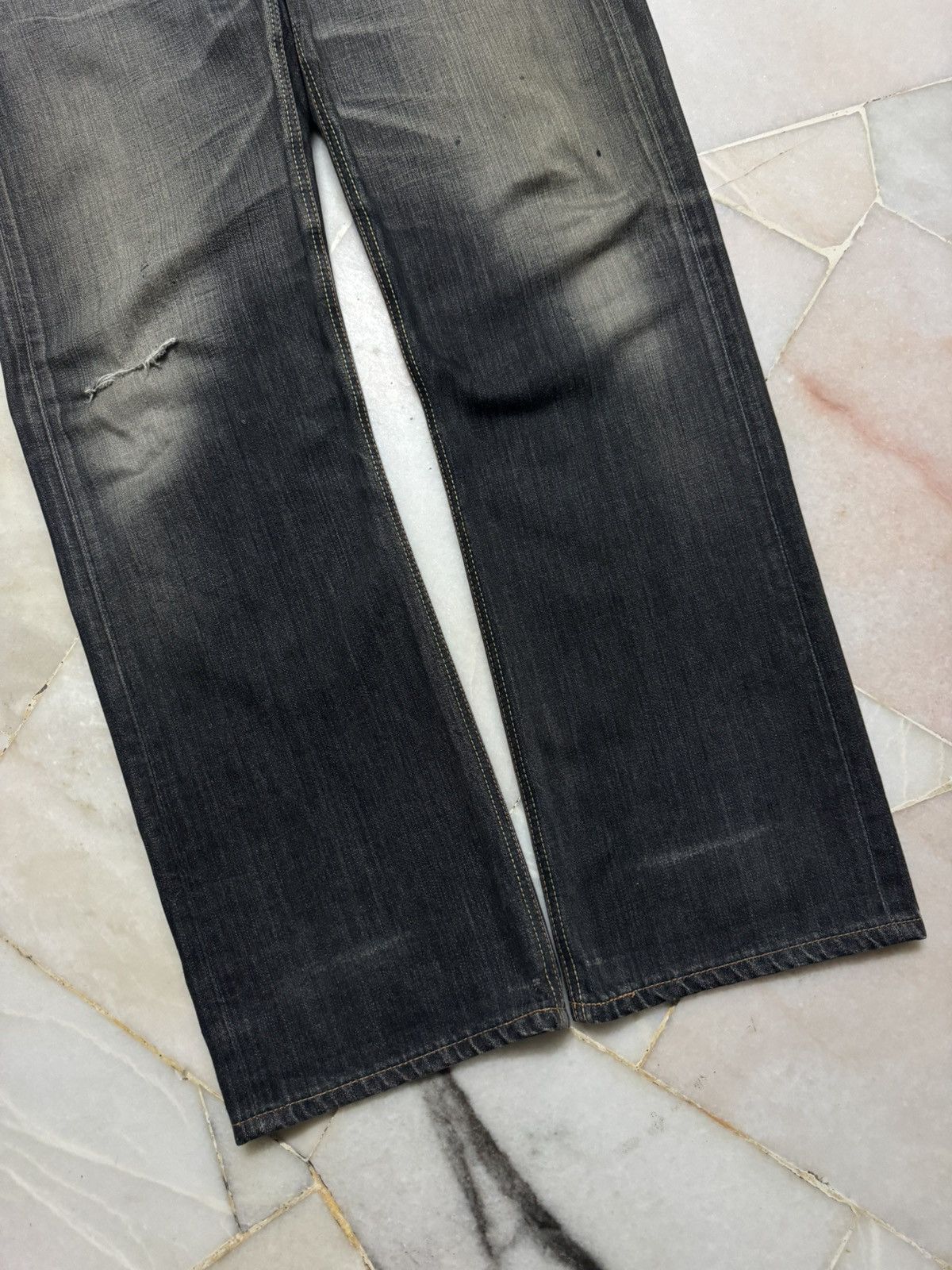 Edwin BIG SIZE💥INSANE EDWIN MADE IN JAPAN MUDWASH WHSIKER DISTRES Size US 42 / EU 58 - 8 Thumbnail