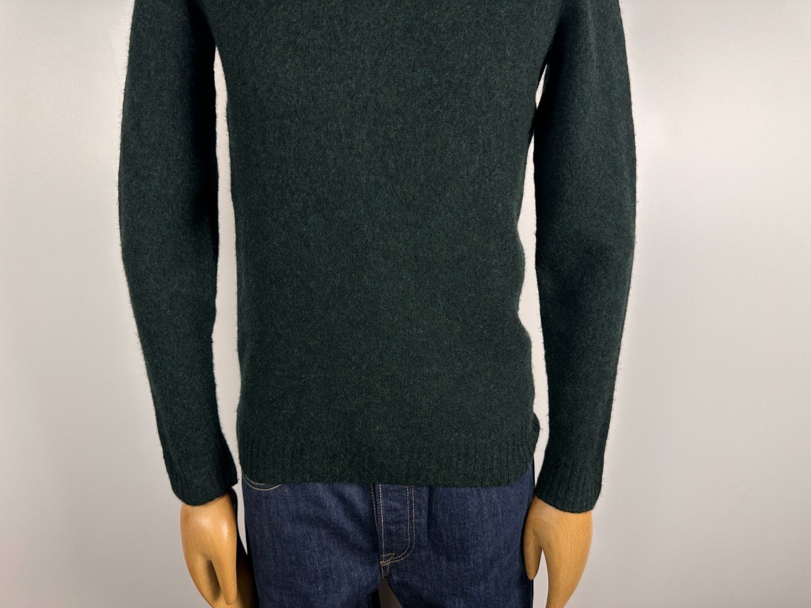 Zanone Zanone Crew Neck Sweater Knited Pullover Wool Green Size 48 Size US M / EU 48-50 / 2 - 3 Thumbnail