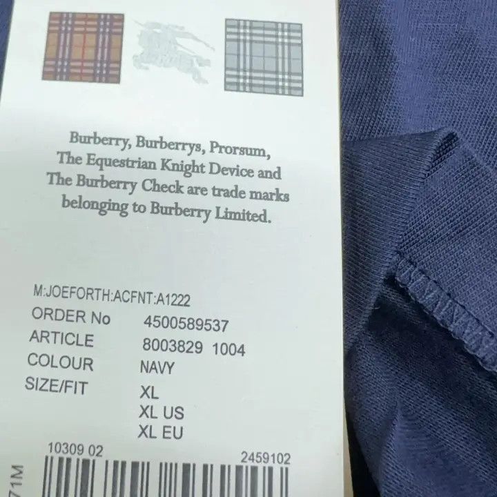 Burberry Burberry Burberry Logo Crew Neck Short Sleeve T-Shirt-2507 Size US XL / EU 56 / 4 - 7 Thumbnail