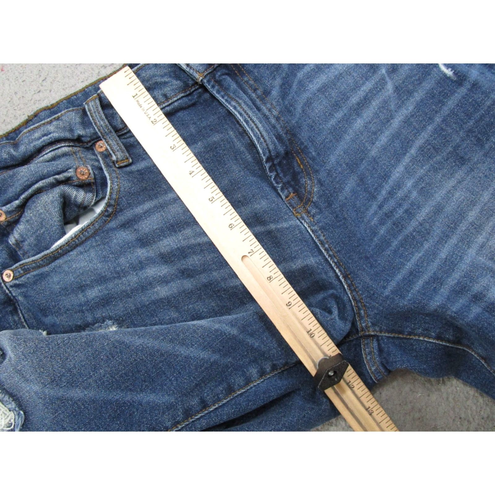 Vintage VINTAGE Aeropostale Slim Straight Jeans Blue 36x30 Distressed Denim Men 5-Pocket Read Size US 36 / EU 52 - 7 Thumbnail