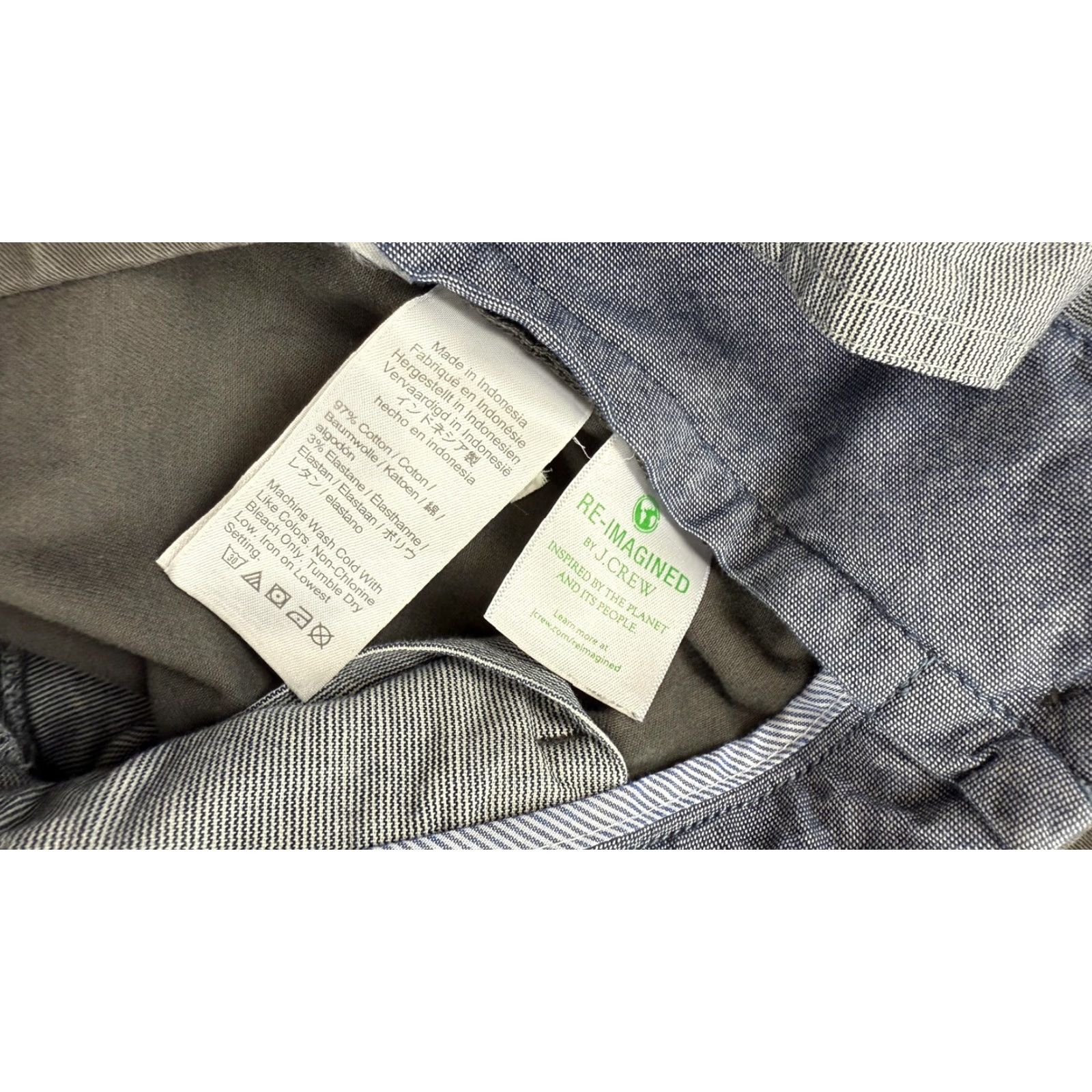 J.Crew J.CREW Pants Mens 31x32 Gray 484 Slim Fit Chino Stretch Casual Re-Imagined Size US 31 - 4 Thumbnail