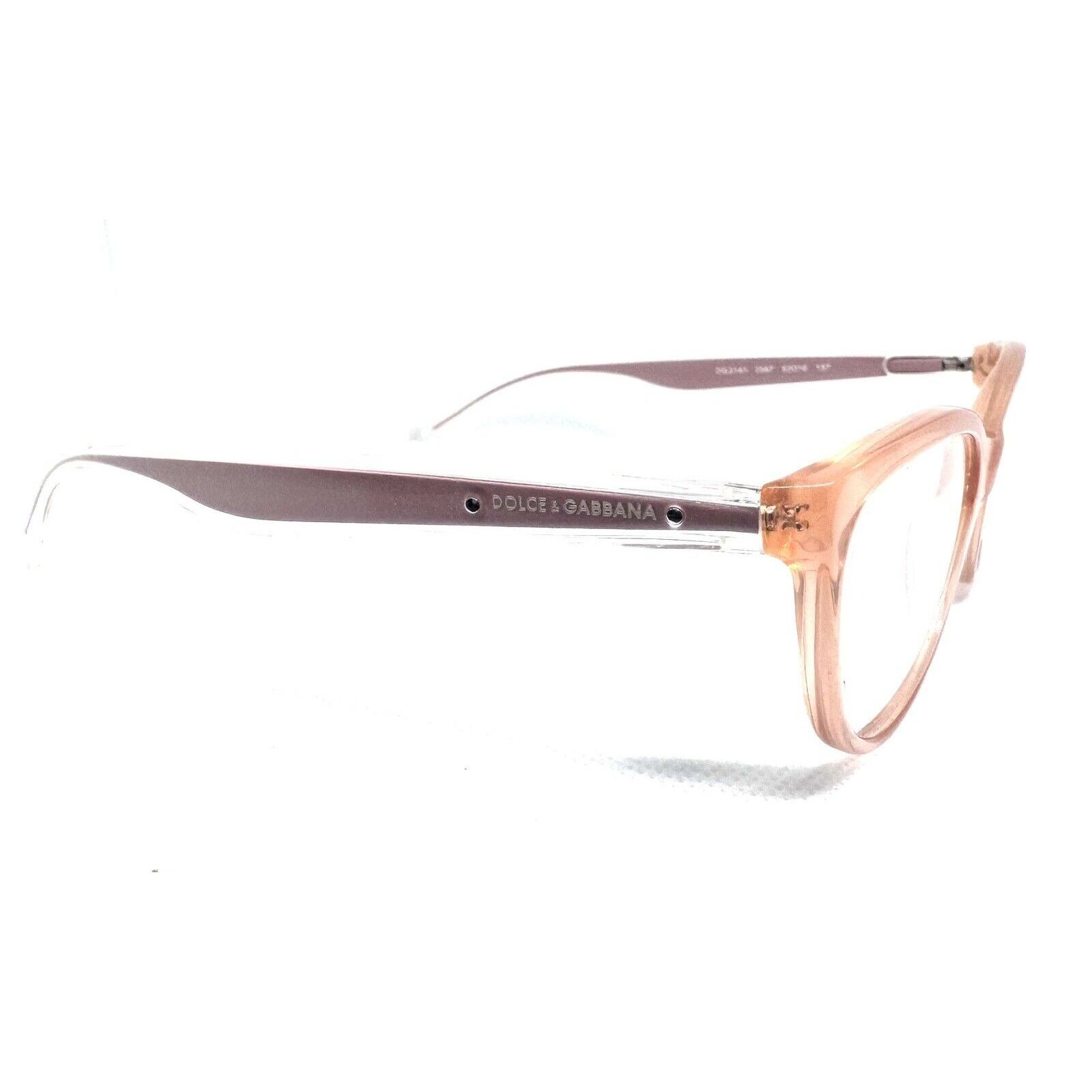 Dolce & Gabbana DOLCE & GABBANA DG 3141 2587 BLUSH PINK EYEGLASSES 53-16 Size ONE SIZE - 8 Thumbnail