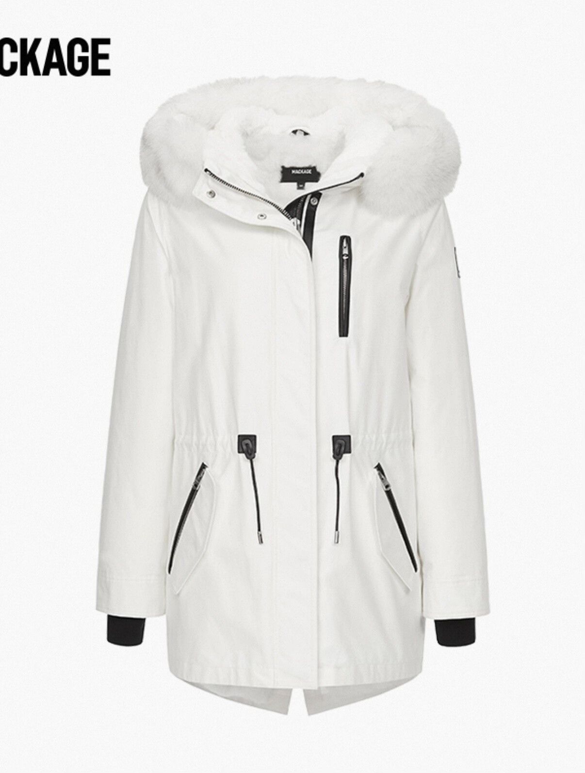 Mackage Mackage Women's White Fox Fur Down Jacket Size S / US 4 / IT 40 - 1 Thumbnail
