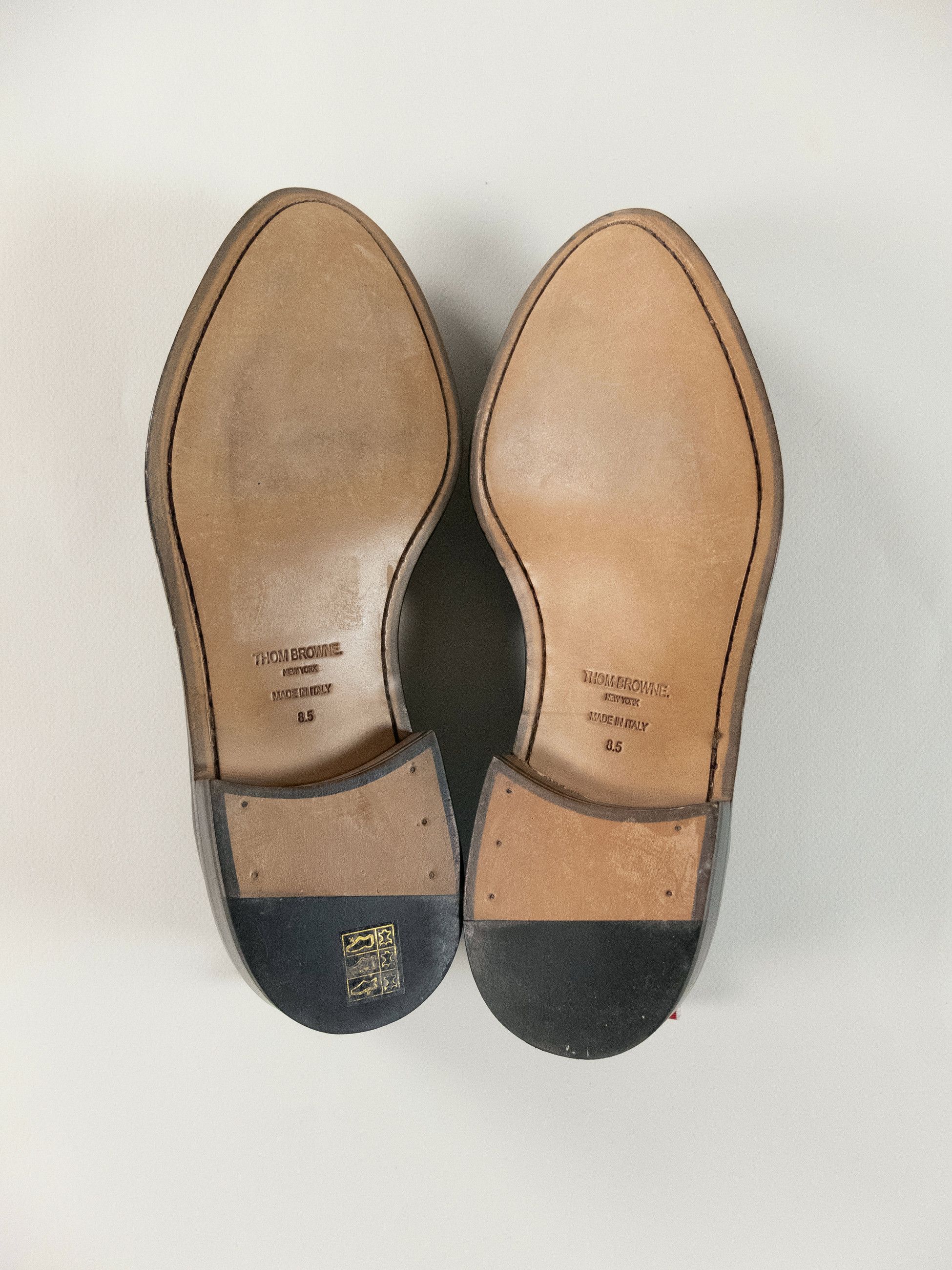 Thom Browne THOM BROWNE black leather PWB tag penny loafers 8 41 Size US 8 / EU 41 - 6 Thumbnail