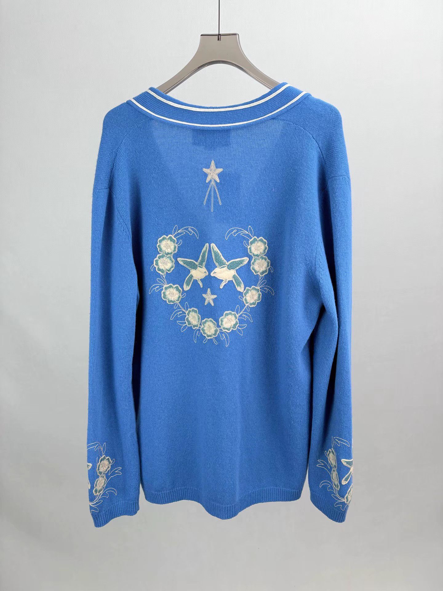 Gucci GUCCI x NY Blue Knit Cardigan Size US XL / EU 56 / 4 - 2 Thumbnail