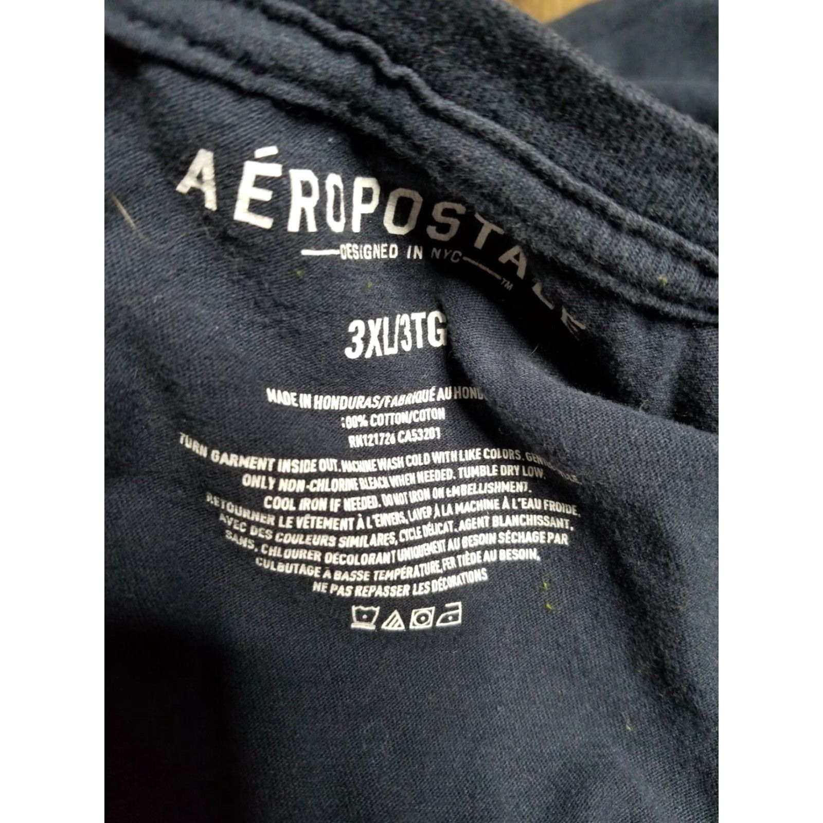 Aeropostale VINTAGE Aeropostale T-Shirt United We Stand 1776 Distressed Crew Neck Men's 3XL Blue 90s Size US XXL / EU 58 / 5 - 4 Thumbnail