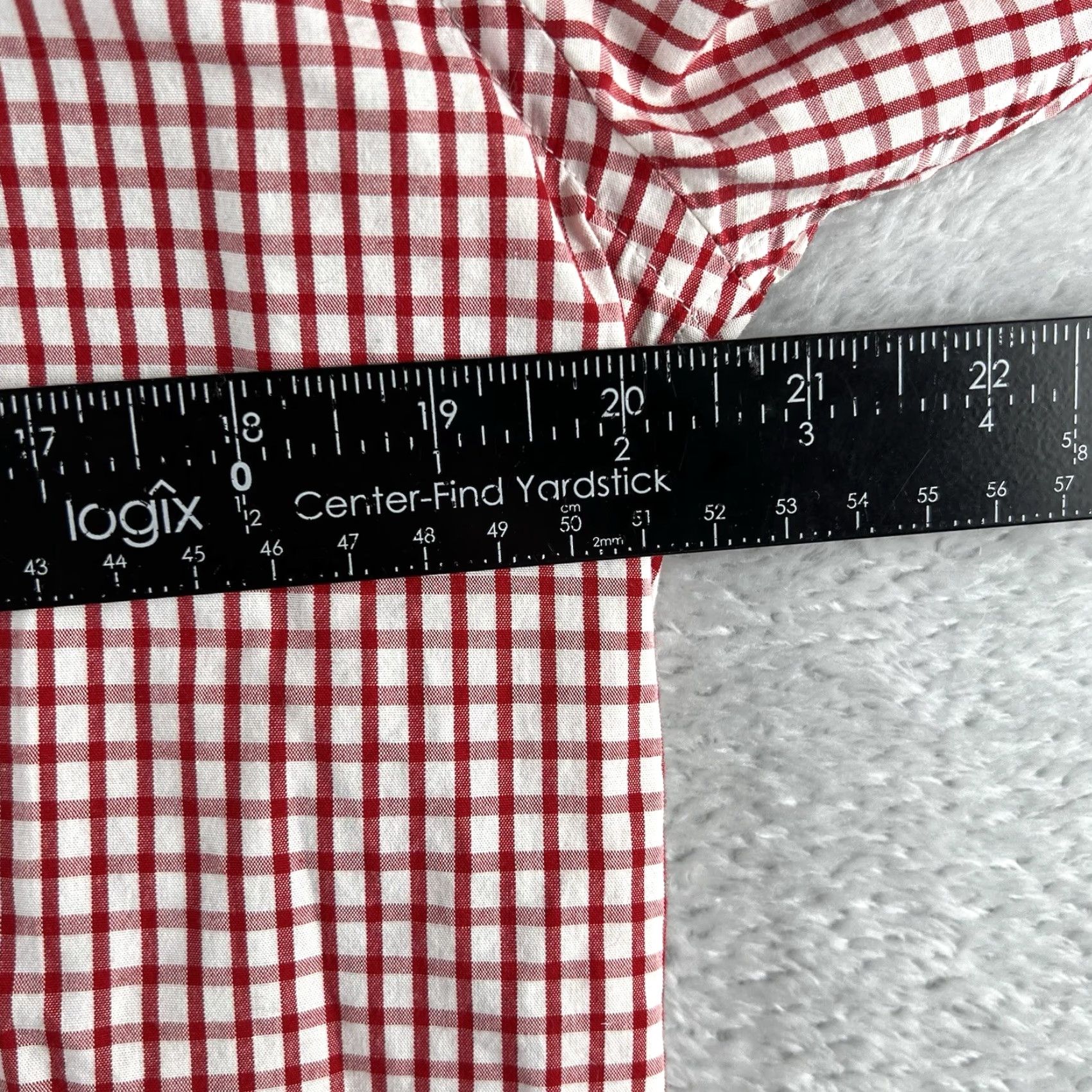 Vineyard Vines Vineyard Vines Shirt Mens Medium Button-Up Checkered Red White Whale Knit Cotton Long Sleeve Collared Classic Button Down Embroidered Size US M / EU 48-50 / 2 - 5 Thumbnail