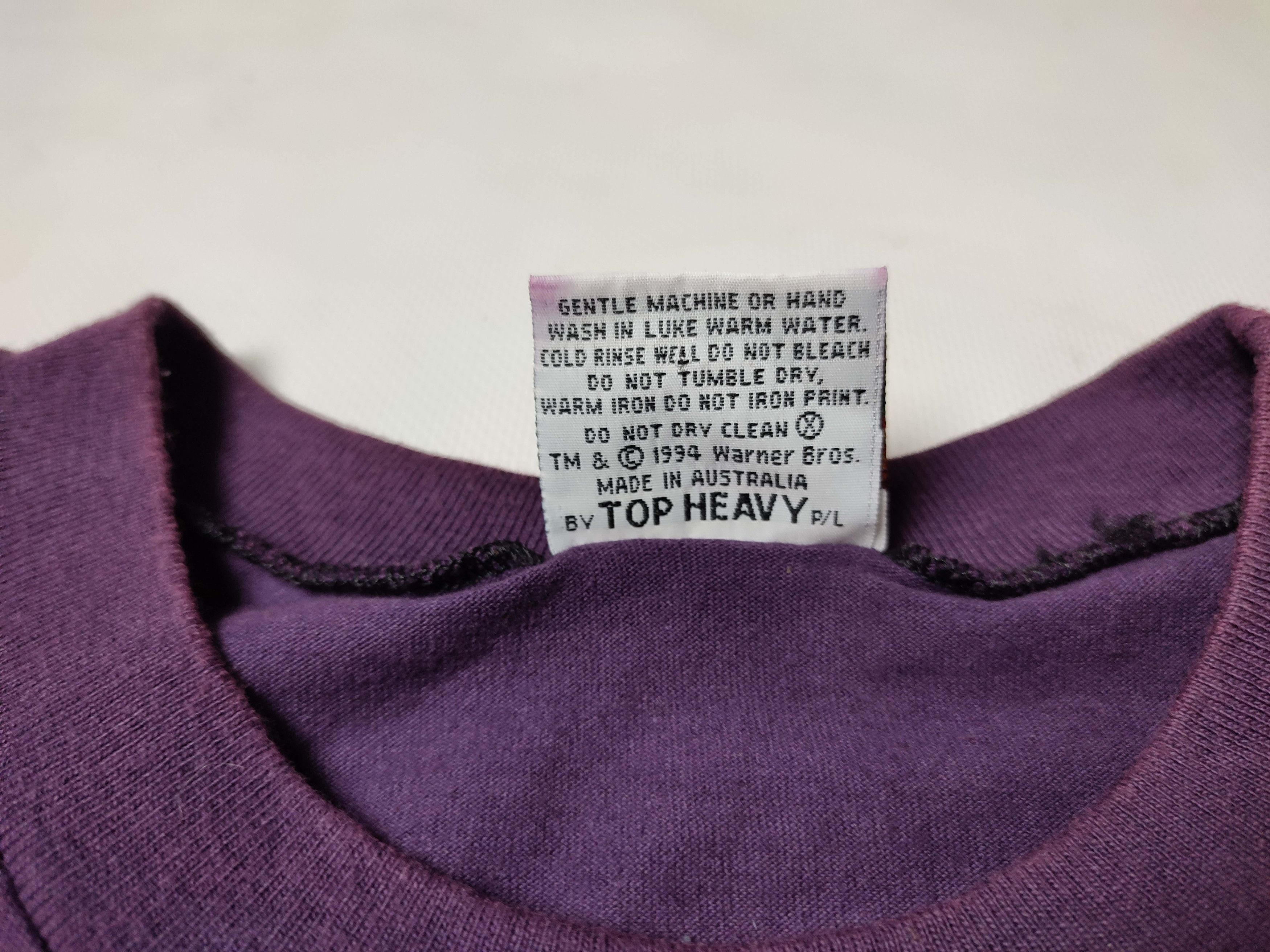 Vintage Vintage Looney Tunes Marvin the Martian Purple Big Logo Tee Size US M / EU 48-50 / 2 - 7 Thumbnail