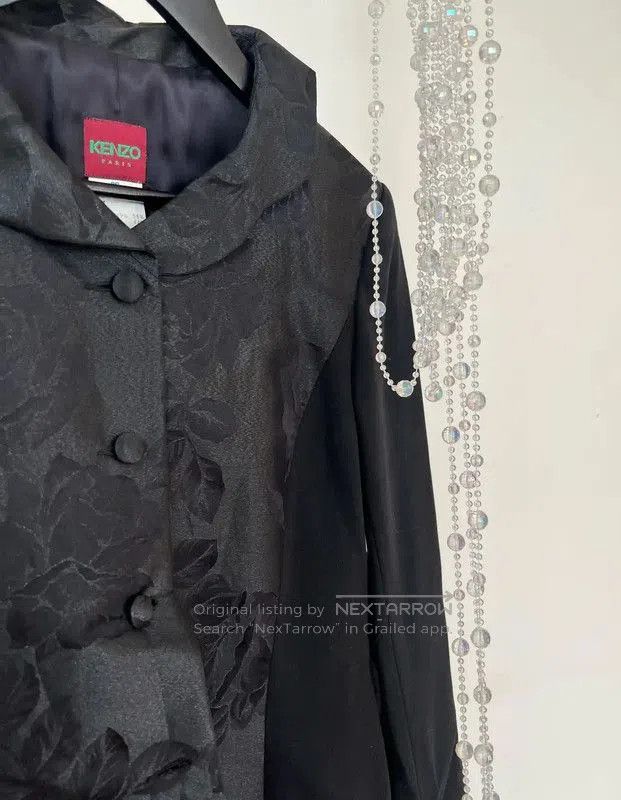 Kenzo KENZO Women's Black Floral Jacket . Size M / US 6-8 / IT 42-44 - 2 Thumbnail