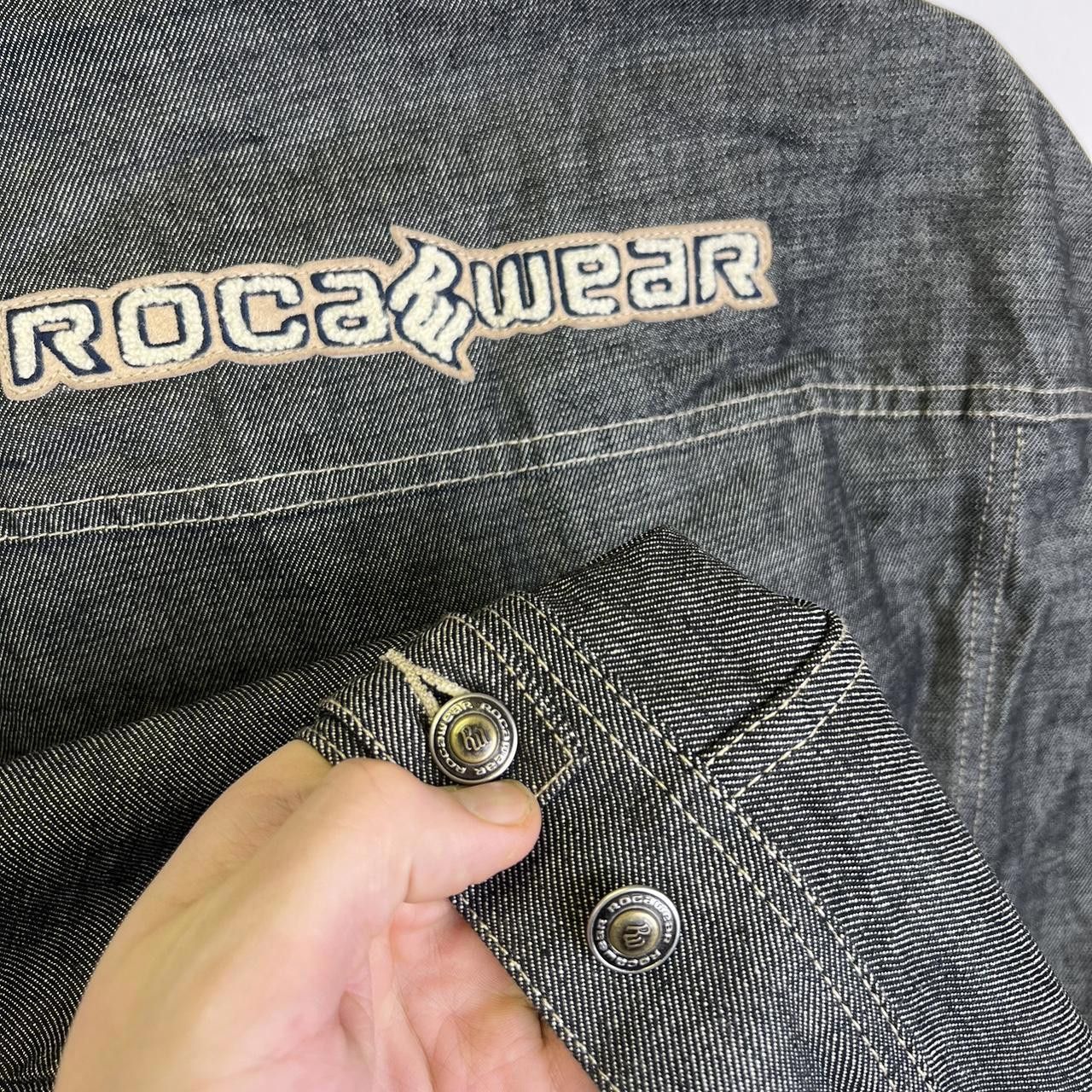 Designer ROCA WEAR Denim Vest - Stylish Sleeveless Casual Wear Size US XXL / EU 58 / 5 - 3 Thumbnail