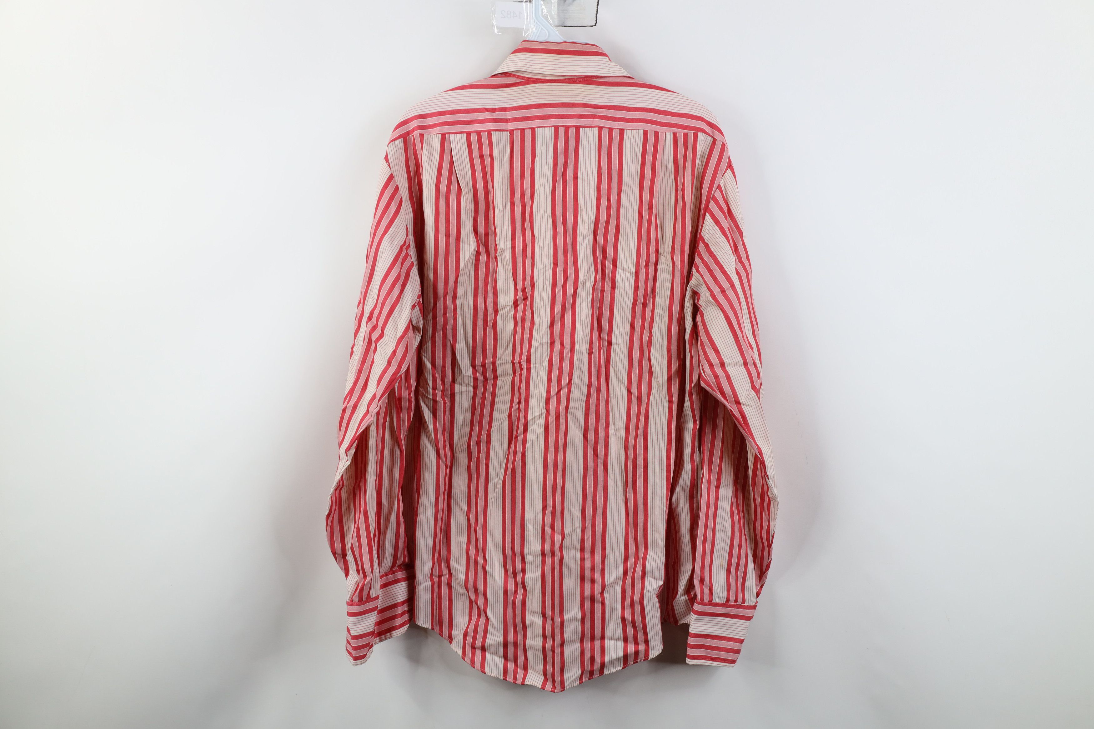 Vintage Vintage 50s 60s Streetwear Collar Striped Button Shirt USA Size US M / EU 48-50 / 2 - 11 Thumbnail