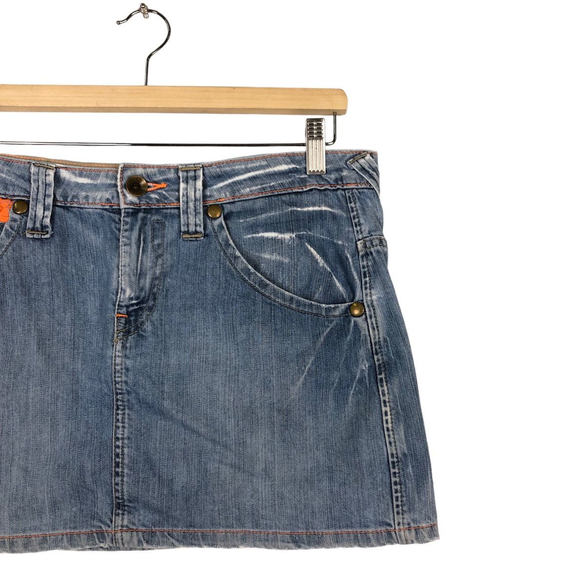 Hysteric Glamour 🔥Mini Skirt Denim G-Star Raw Japan Distressed Design Size 26" / US 2 / IT 38 - 4 Thumbnail