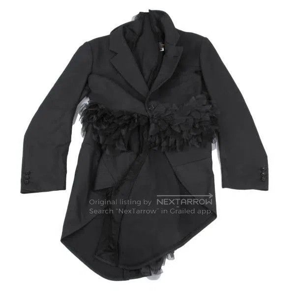 Comme des Garcons Comme des Garcons Black vintage lace blazer top Size S / US 4 / IT 40 - 2 Thumbnail