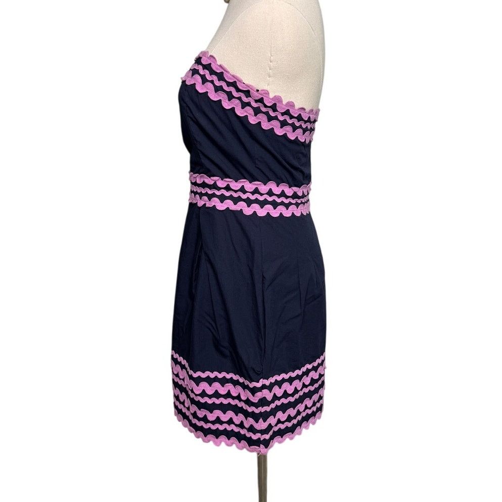 French Connection French Connection Wizard Dress rick rack navy purple size 6 Size M / US 6-8 / IT 42-44 - 3 Thumbnail