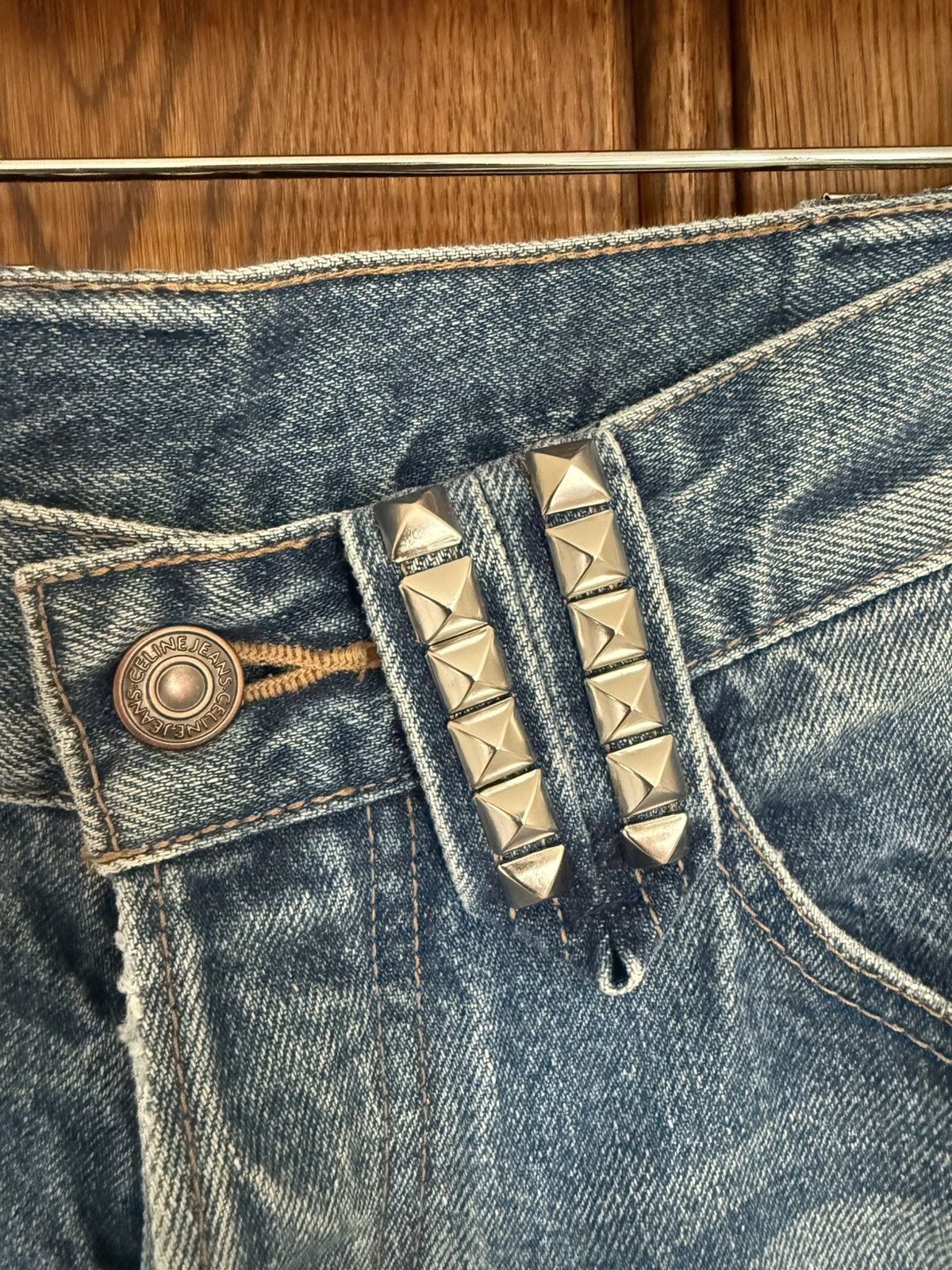 Celine SS24 Celine studded Zuma wash raw hem jean shorts Hedi 30 31 Size US 30 / EU 46 - 15 Thumbnail