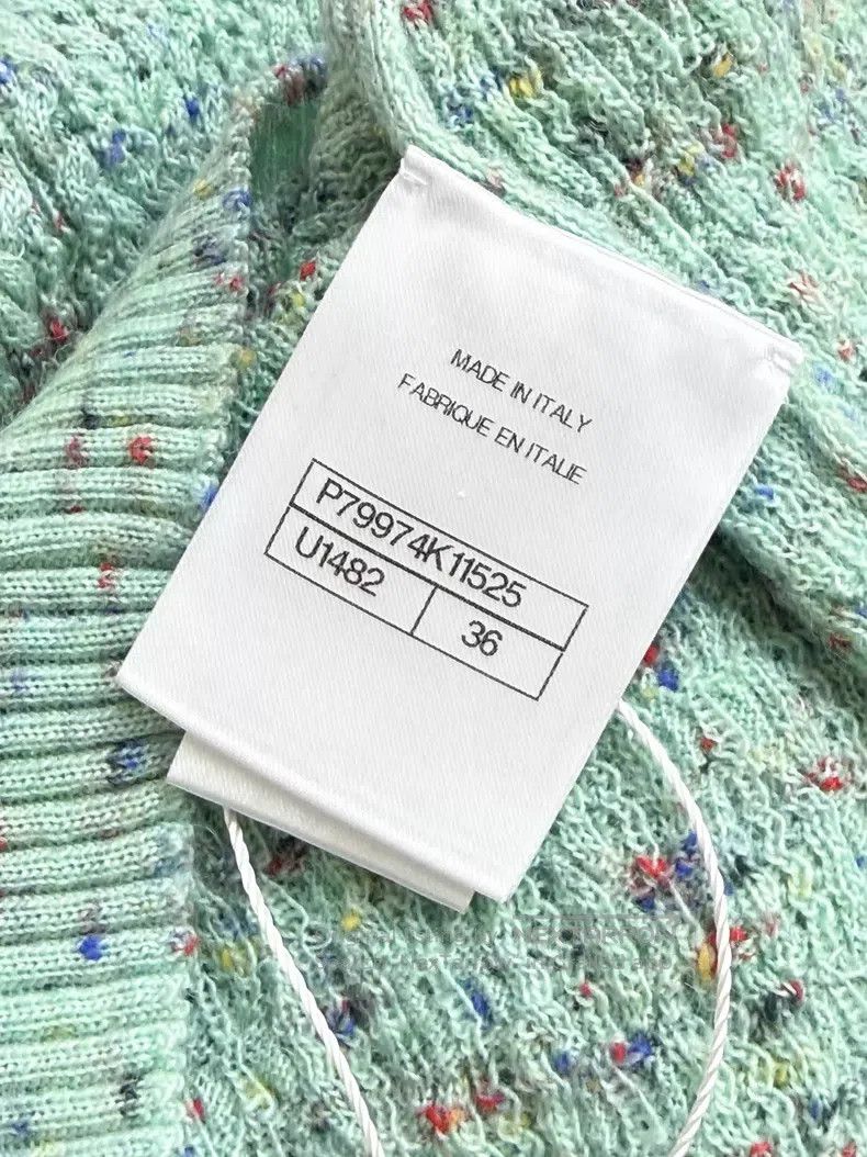 Chanel Chanel Green lotus moonlight button three-dimensional text Size XS / US 0-2 / IT 36-38 - 6 Thumbnail