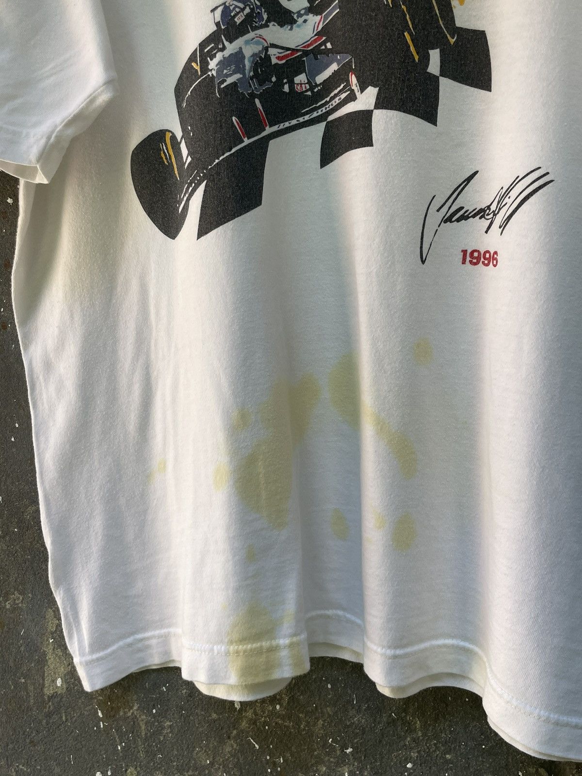 Formula 1 Vintage Damon Hill 1996 World Tour Formula 1 T-Shirt RARE Size US XL / EU 56 / 4 - 9 Thumbnail