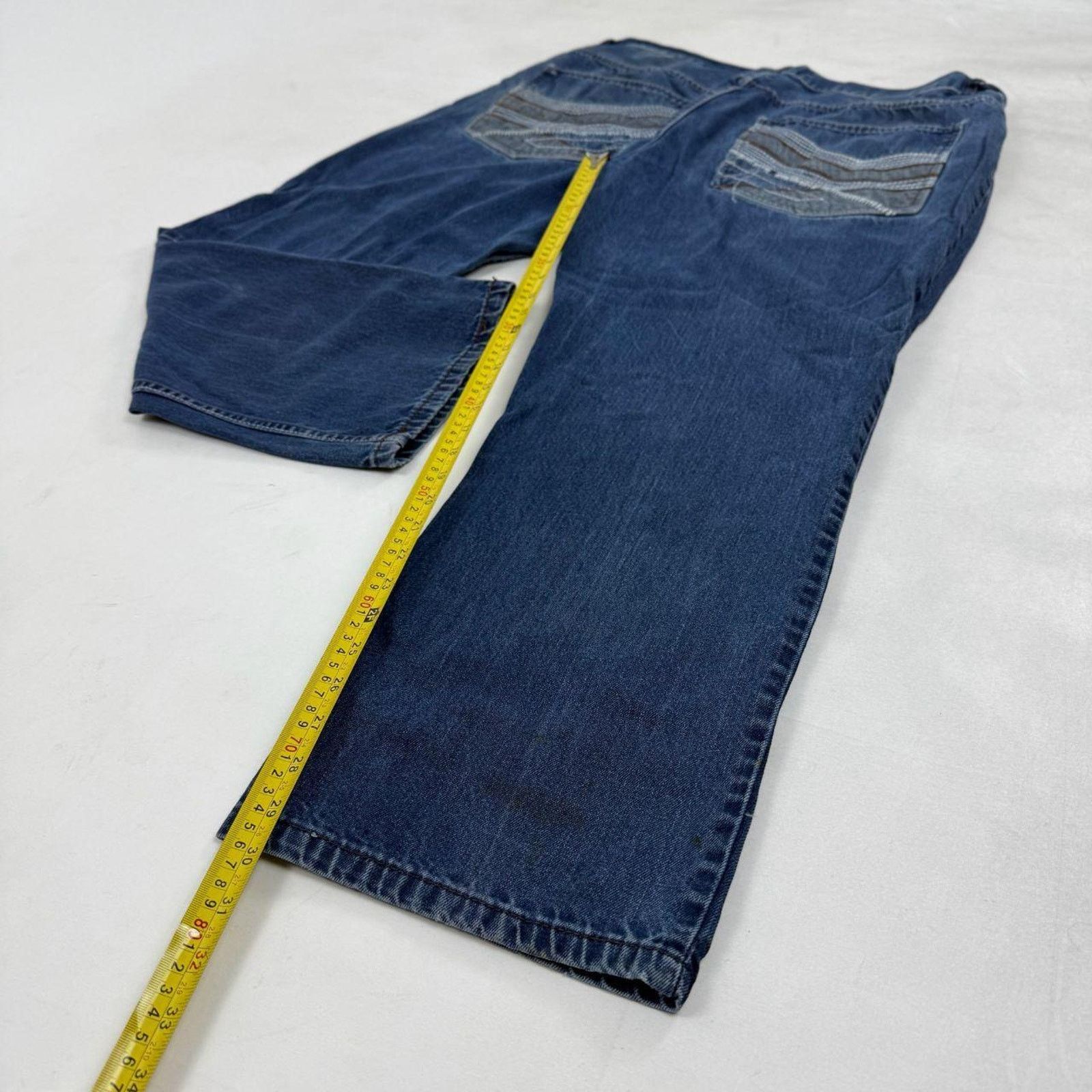 JNCO × Rocawear × Vintage Vintage y2k embroidered archive baggy skater stonewash jeans Size US 40 / EU 56 - 3 Thumbnail