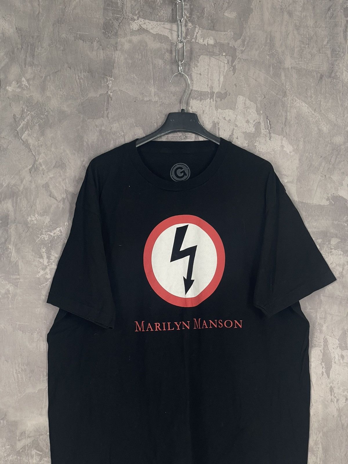 Band Tees × Marilyn Manson × Vintage Marilyn Manson Big Logo Vintage T Shirt by Rock Yeah Size US XL / EU 56 / 4 - 2 Thumbnail